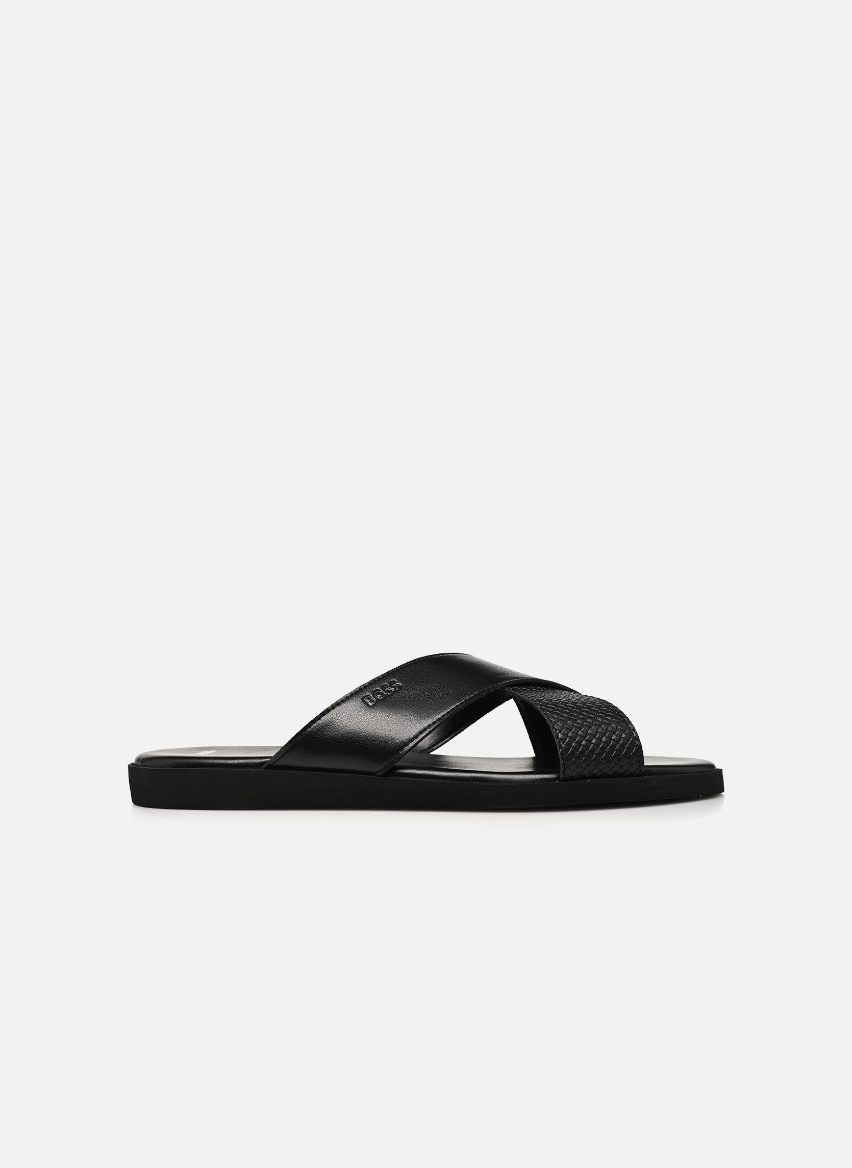 Mules Darrel_Slid_crpuwv homme noir BOSS Mules Darrel_Slid_crpuwv homme noir 001-Black