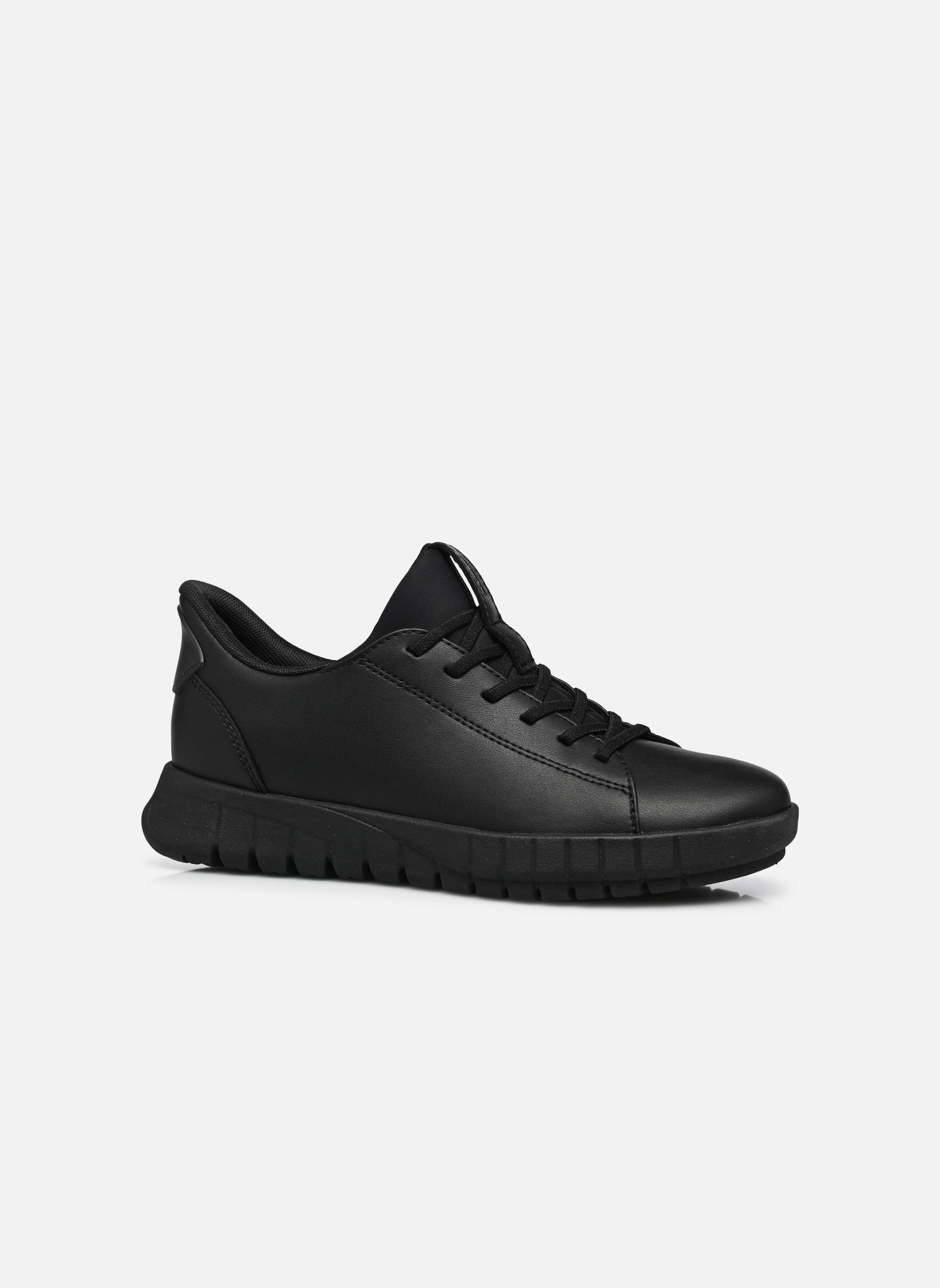 Niedrige Sneaker D FLEXTRIDE PLUS C damen schwarz Geox Niedrige Sneaker D FLEXTRIDE PLUS C damen schwarz BLACK