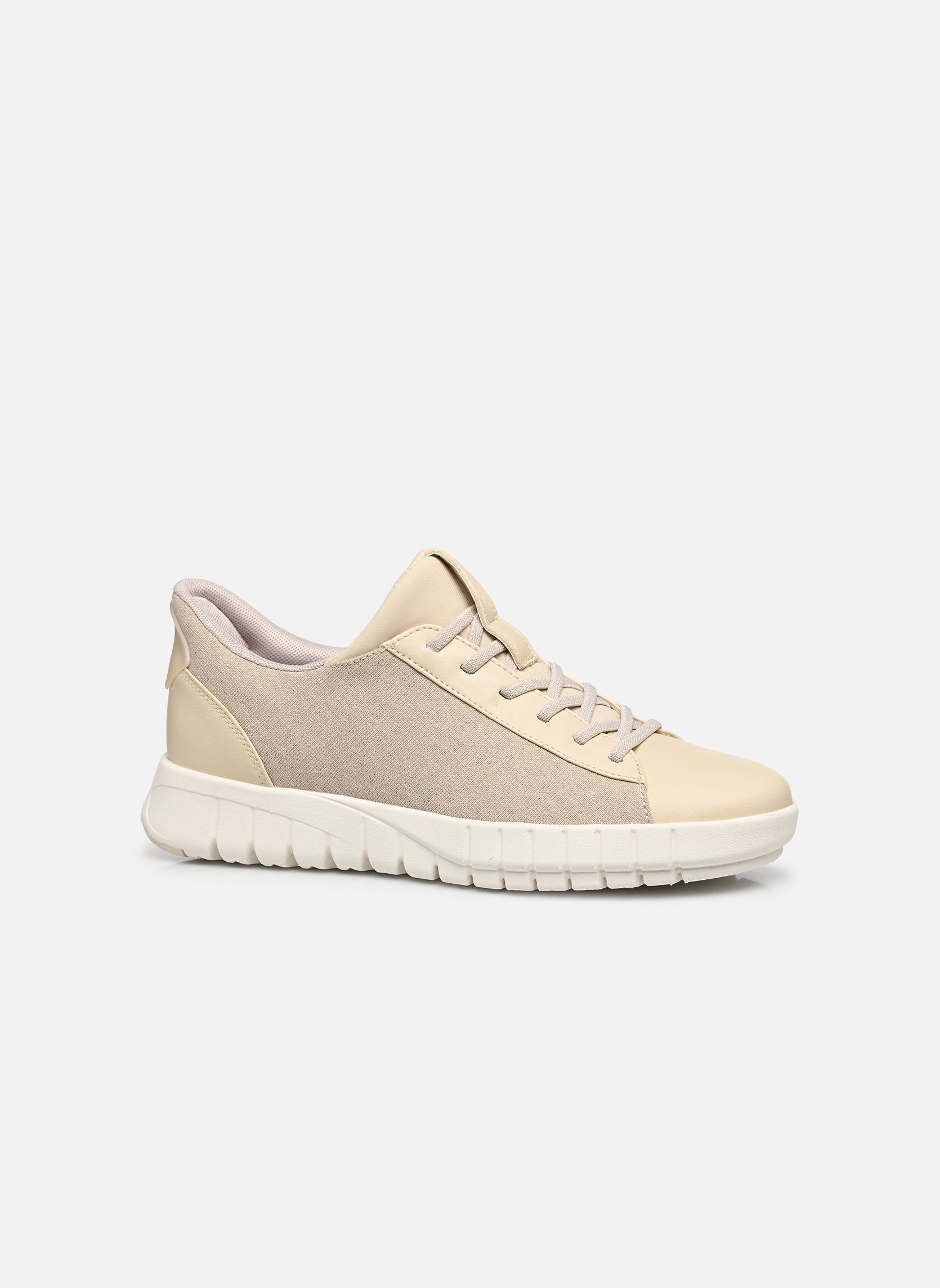 Baskets basses D FLEXTRIDE PLUS B femme beige Geox Baskets basses D FLEXTRIDE PLUS B femme beige LT TAUPE/PAPYRUS