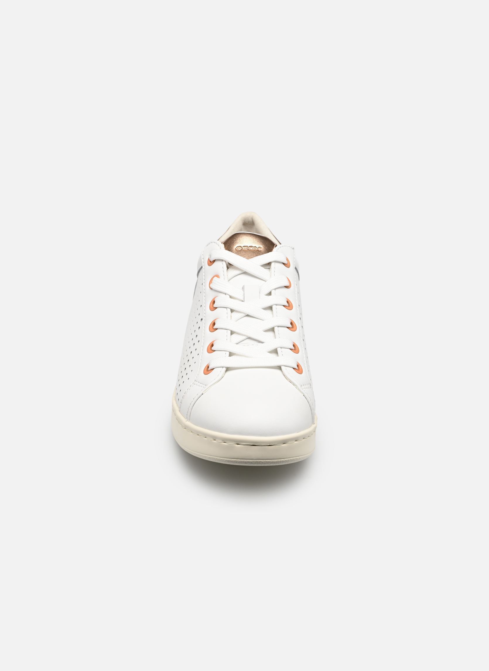Niedrige Sneaker D JAYSEN B damen weiß Geox Niedrige Sneaker D JAYSEN B damen weiß White/peach