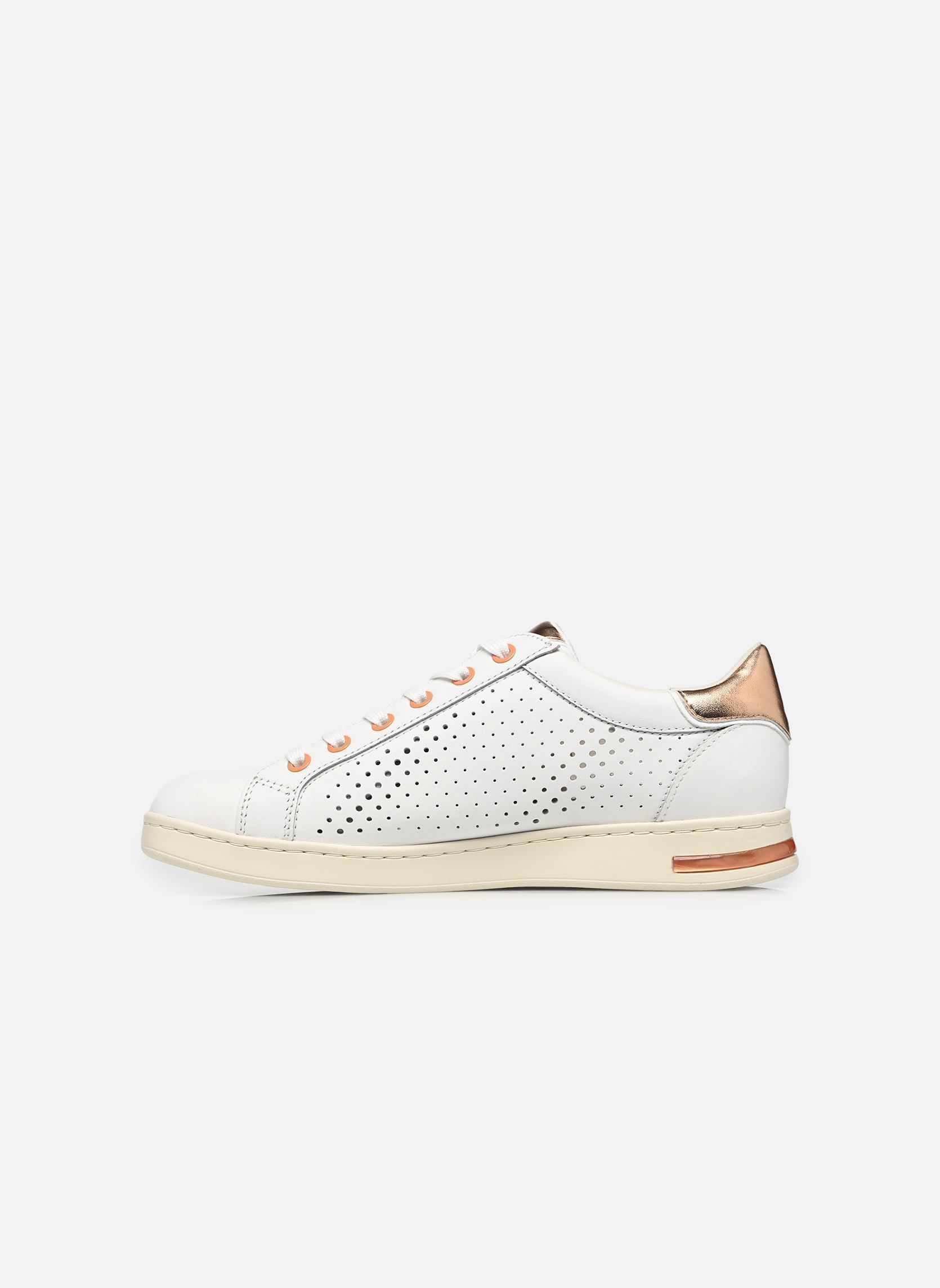 Niedrige Sneaker D JAYSEN B damen weiß Geox Niedrige Sneaker D JAYSEN B damen weiß White/peach