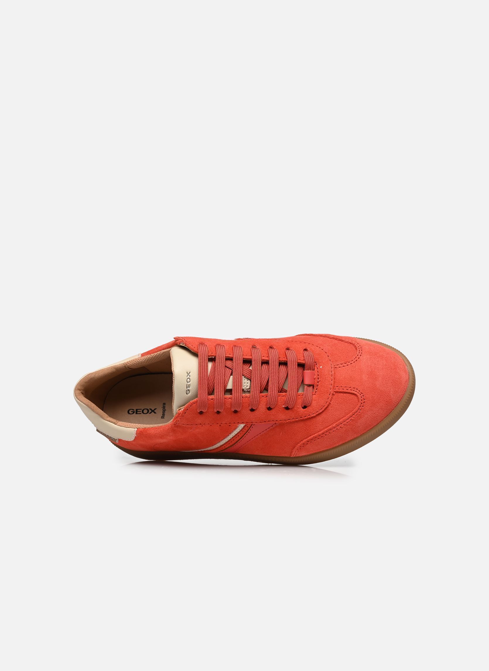 Niedrige Sneaker D MELEDA A damen orange Geox Niedrige Sneaker D MELEDA A damen orange Coral