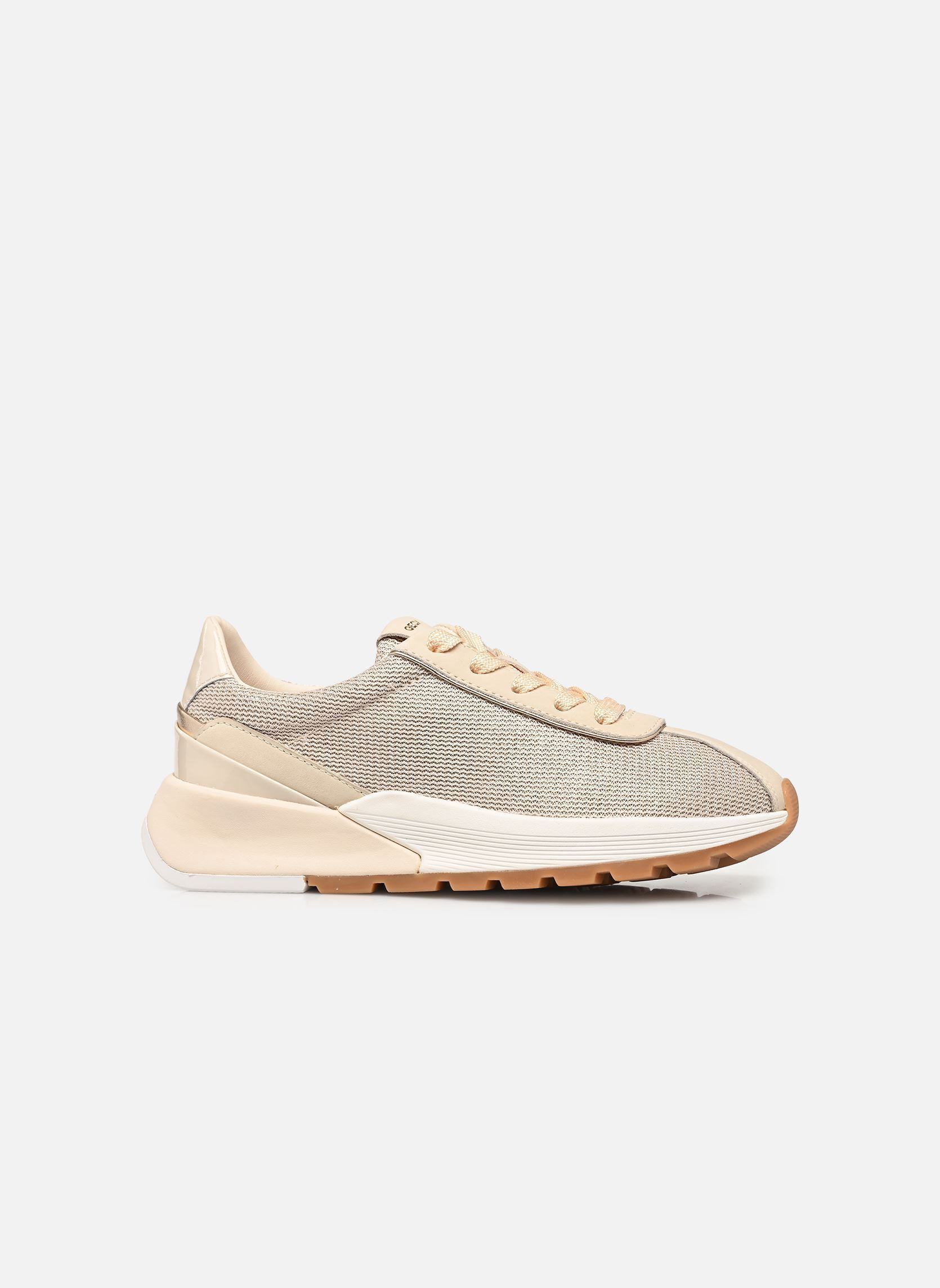 Niedrige Sneaker D METROPOLI A damen beige Geox Niedrige Sneaker D METROPOLI A damen beige PAPYRUS/LT GREY