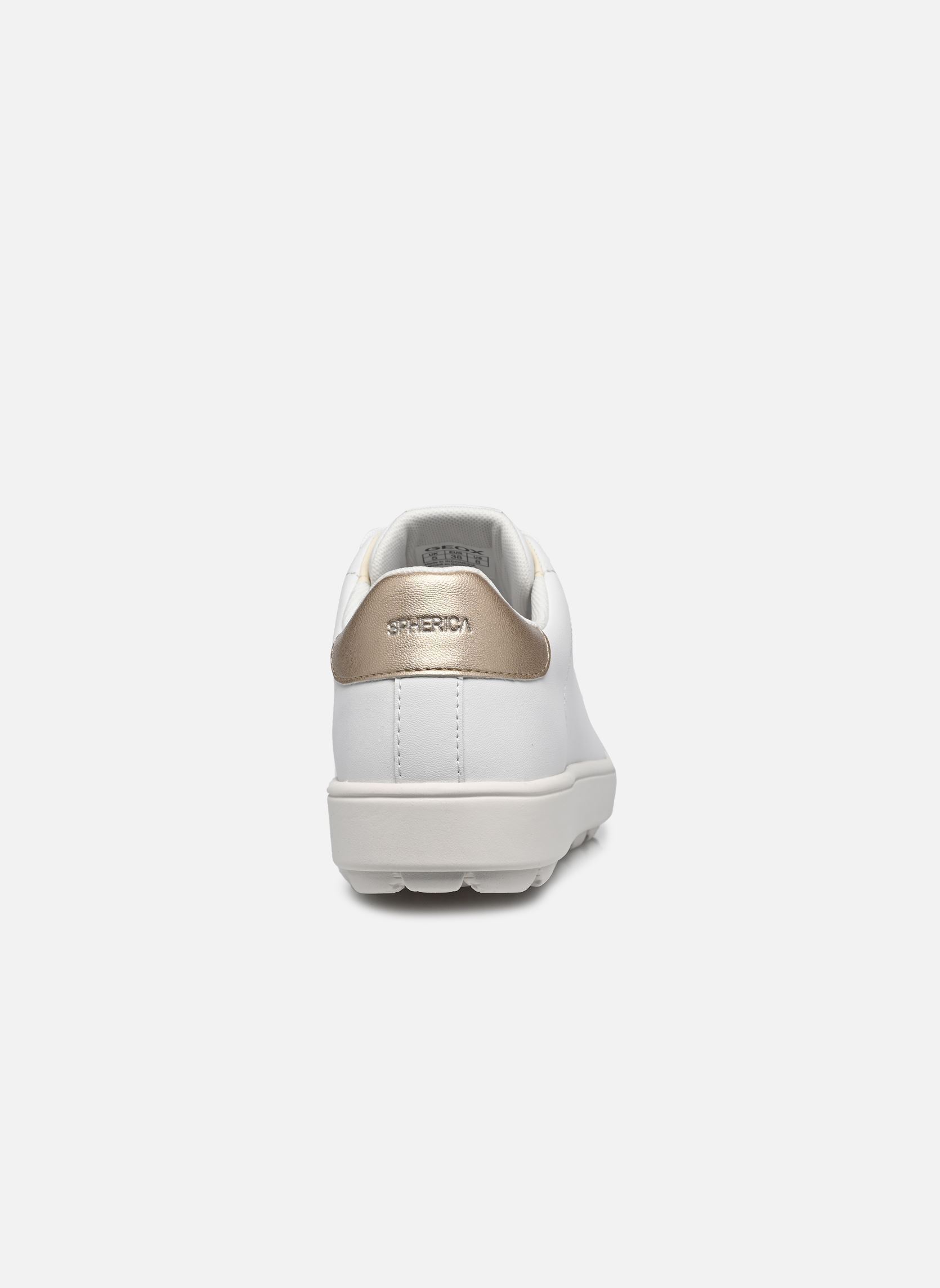 Niedrige Sneaker D SPHERICA ECUB-1 B damen weiß Geox Niedrige Sneaker D SPHERICA ECUB-1 B damen weiß WHITE/LT GOLD