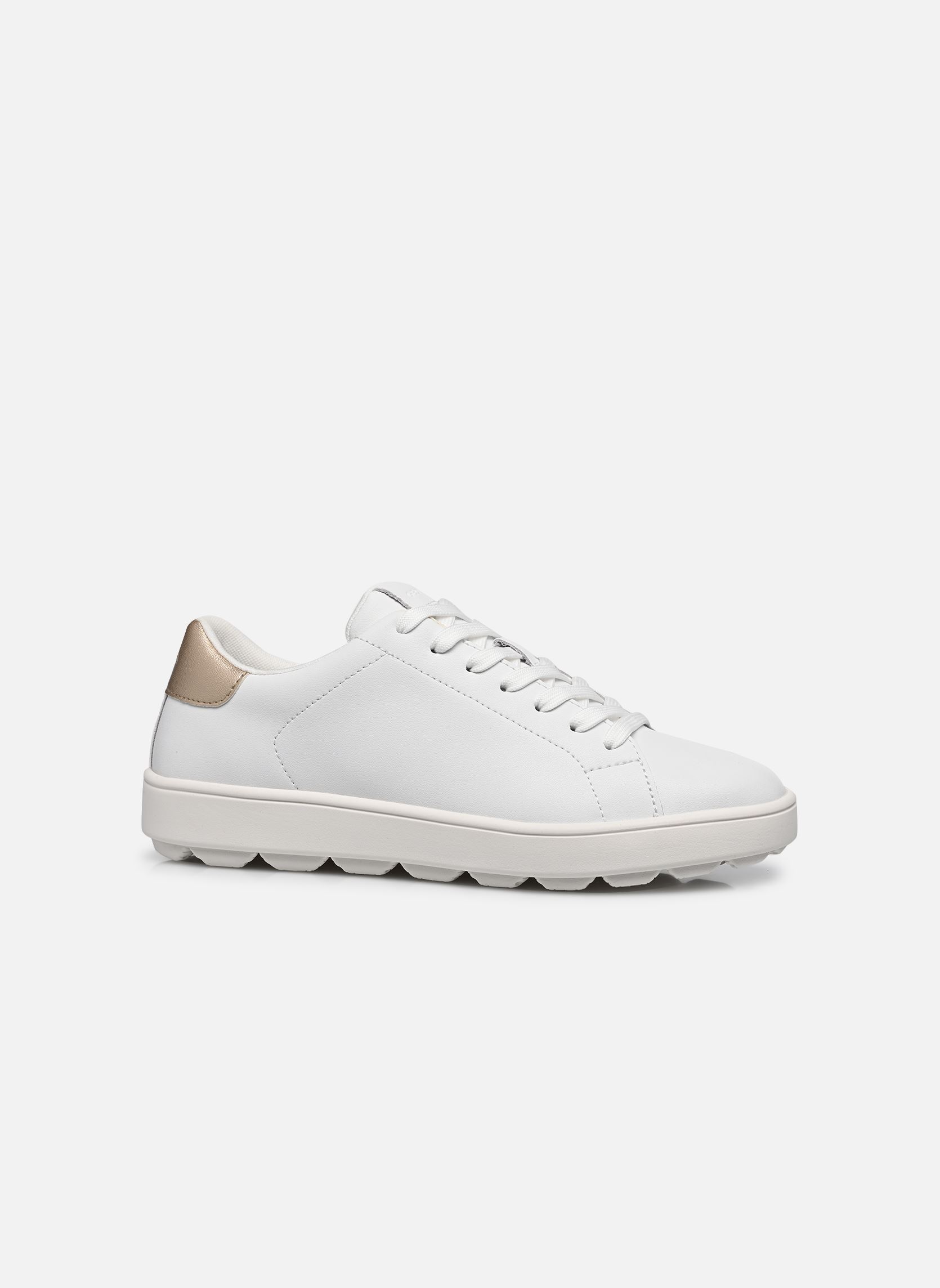 Niedrige Sneaker D SPHERICA ECUB-1 B damen weiß Geox Niedrige Sneaker D SPHERICA ECUB-1 B damen weiß WHITE/LT GOLD
