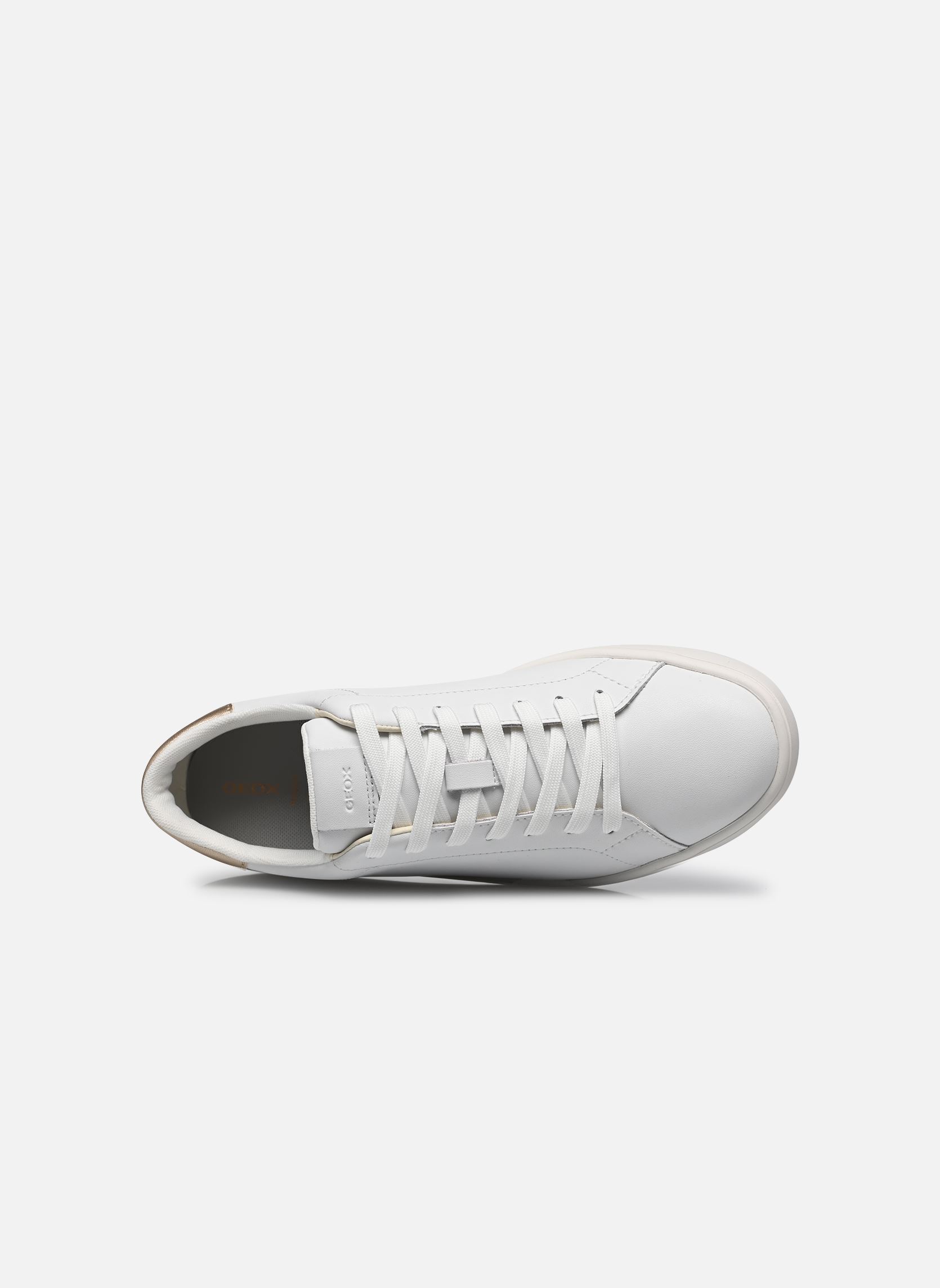 Niedrige Sneaker D SPHERICA ECUB-1 B damen weiß Geox Niedrige Sneaker D SPHERICA ECUB-1 B damen weiß WHITE/LT GOLD