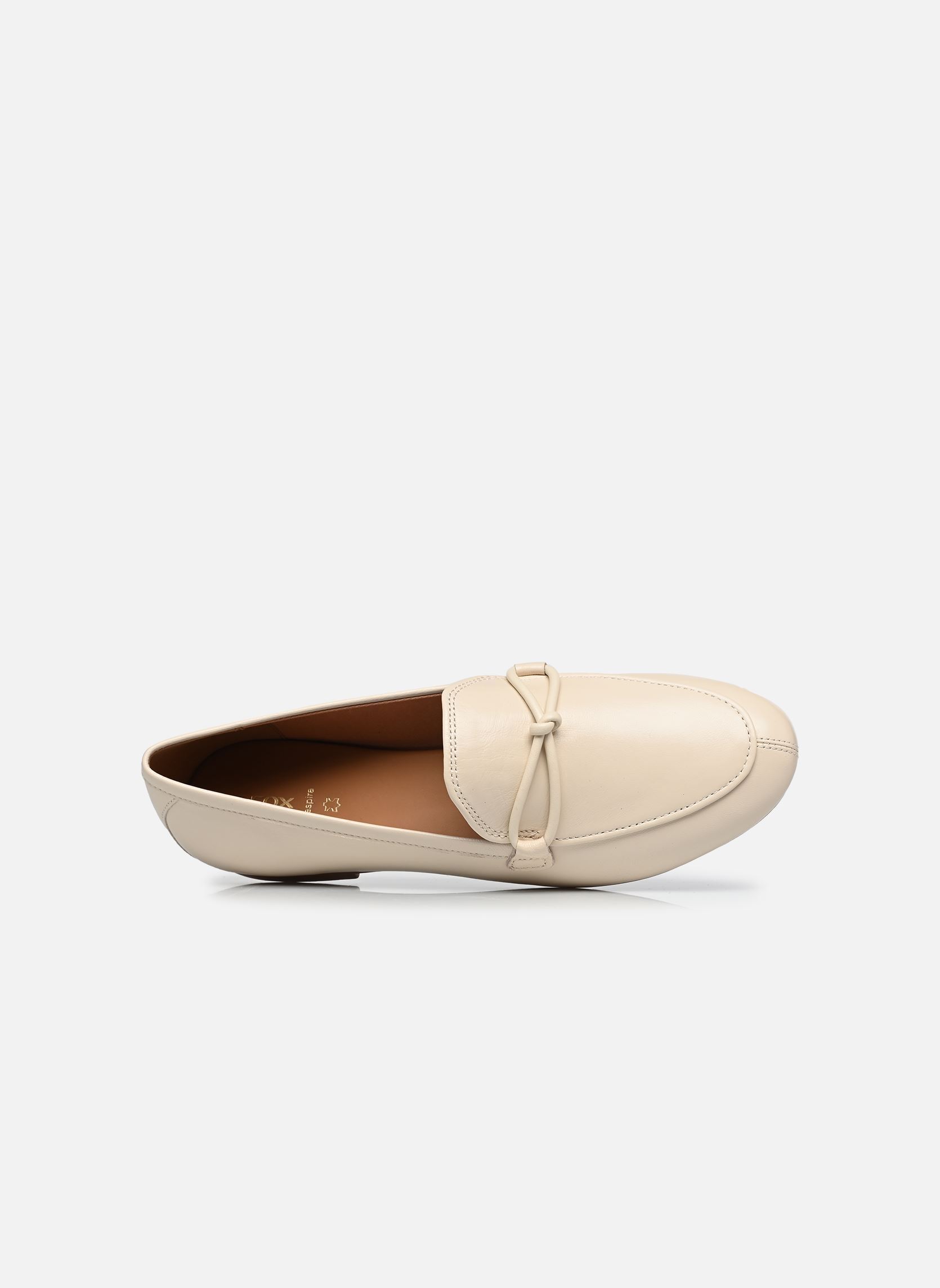 Mocassins D NEW PALMARIA D femme blanc Geox Mocassins D NEW PALMARIA D femme blanc Papyrus