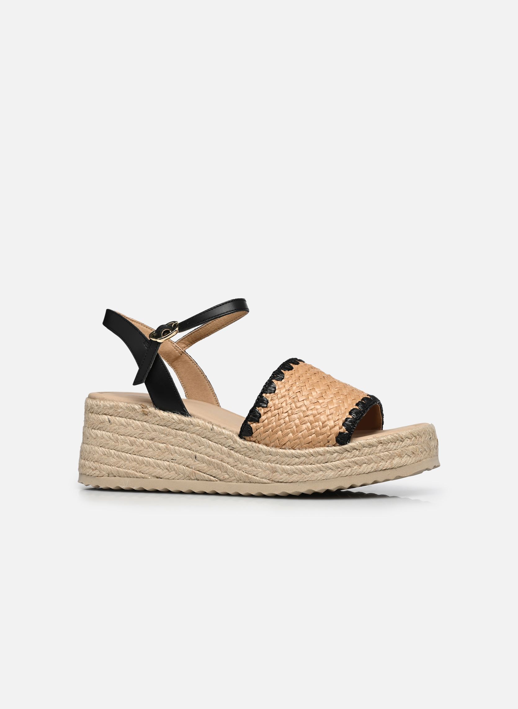 Espadrilles compensées et plateformes D ALEMERIA A femme beige Geox Espadrilles compensées et plateformes D ALEMERIA A femme beige LT TAUPE/BLACK