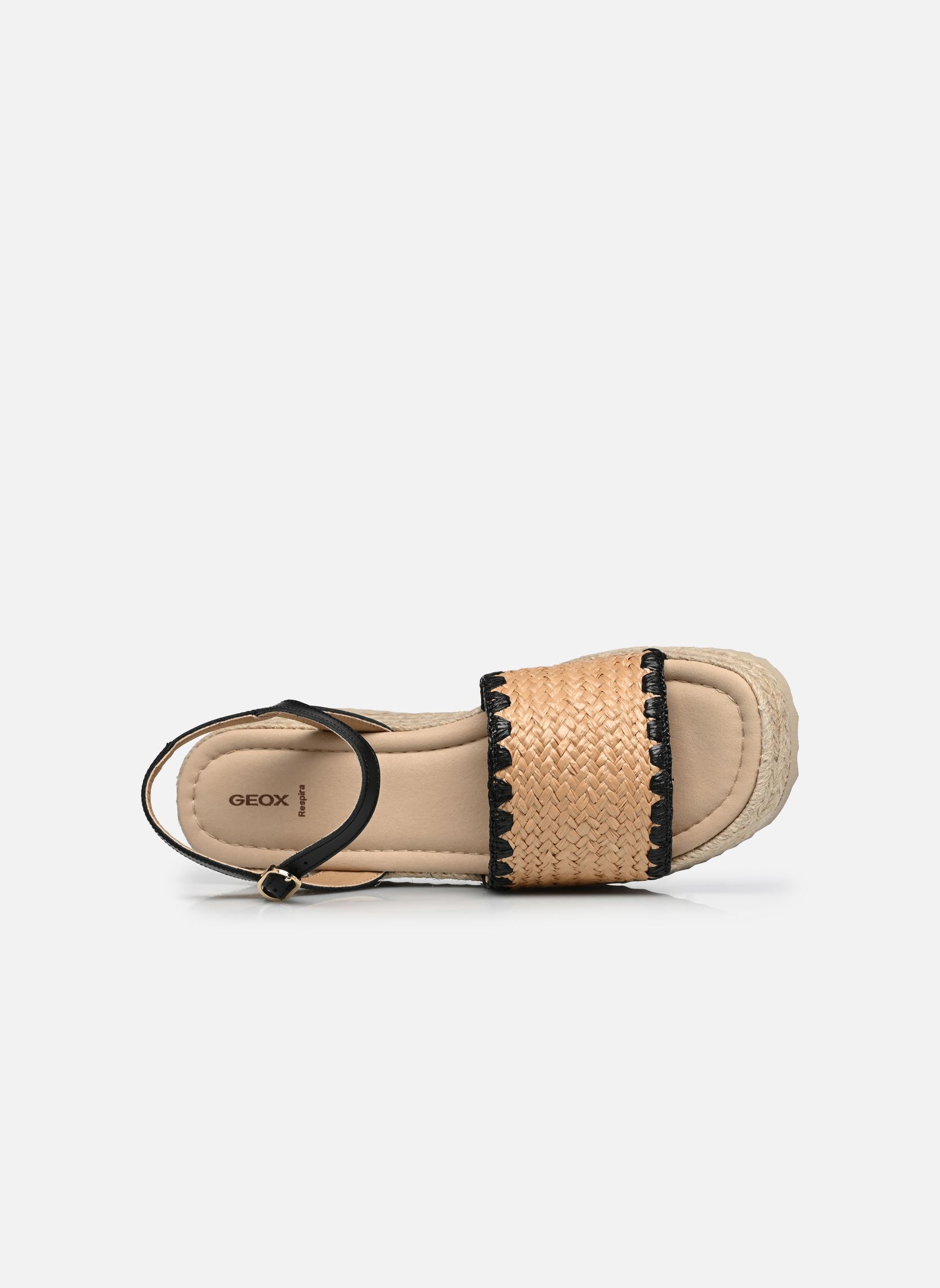 Espadrilles compensées et plateformes D ALEMERIA A femme beige Geox Espadrilles compensées et plateformes D ALEMERIA A femme beige LT TAUPE/BLACK