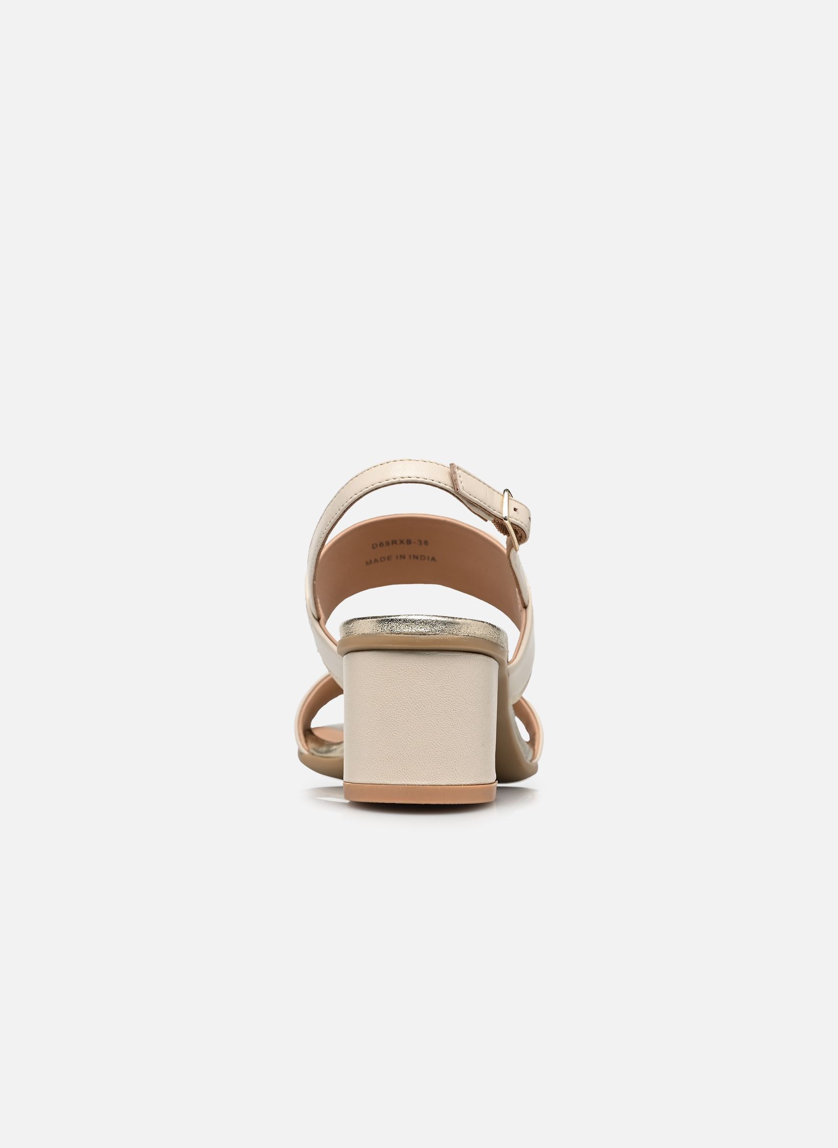 Sandales D AURELY 50 B femme blanc Geox Sandales D AURELY 50 B femme blanc PAPYRUS/LT GOLD