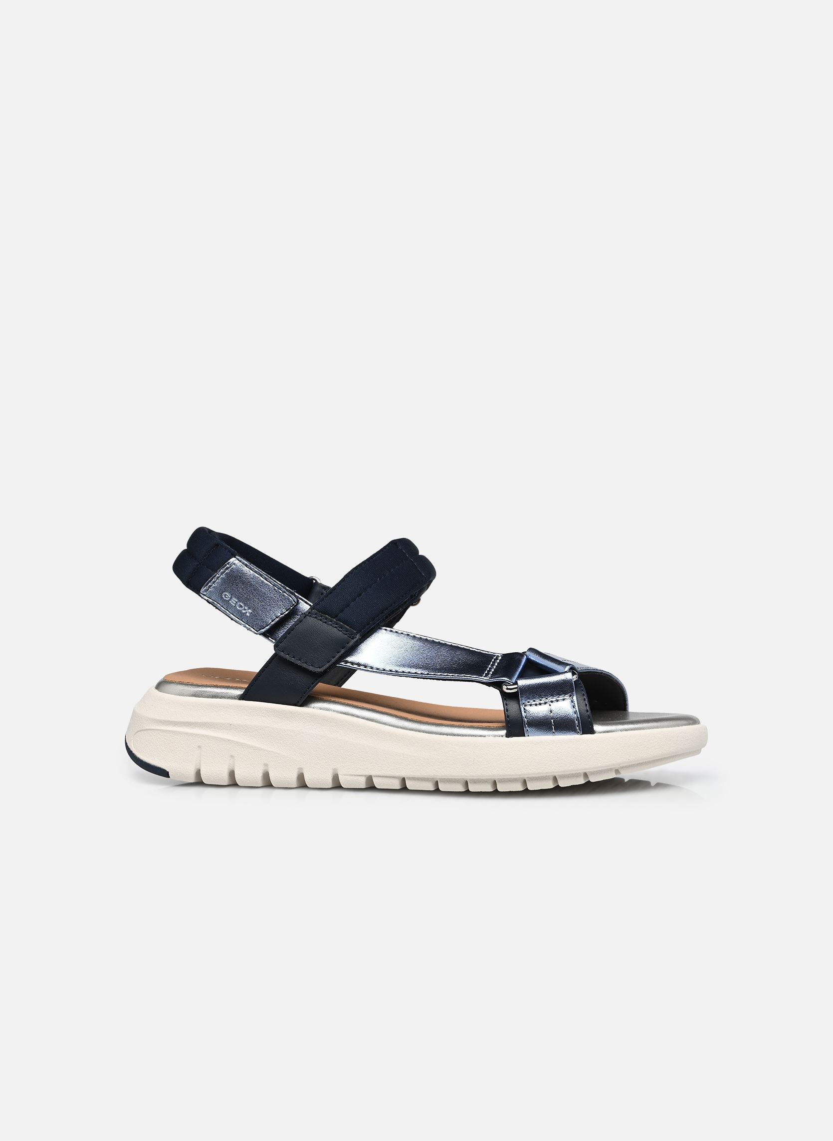 Sandalen met sleehak en plateau D FLEXTRIDE S D dames blauw Geox Sandalen met sleehak en plateau D FLEXTRIDE S D dames blauw Navy/avio