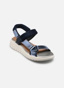 Sandalen met sleehak en plateau D FLEXTRIDE S D dames blauw