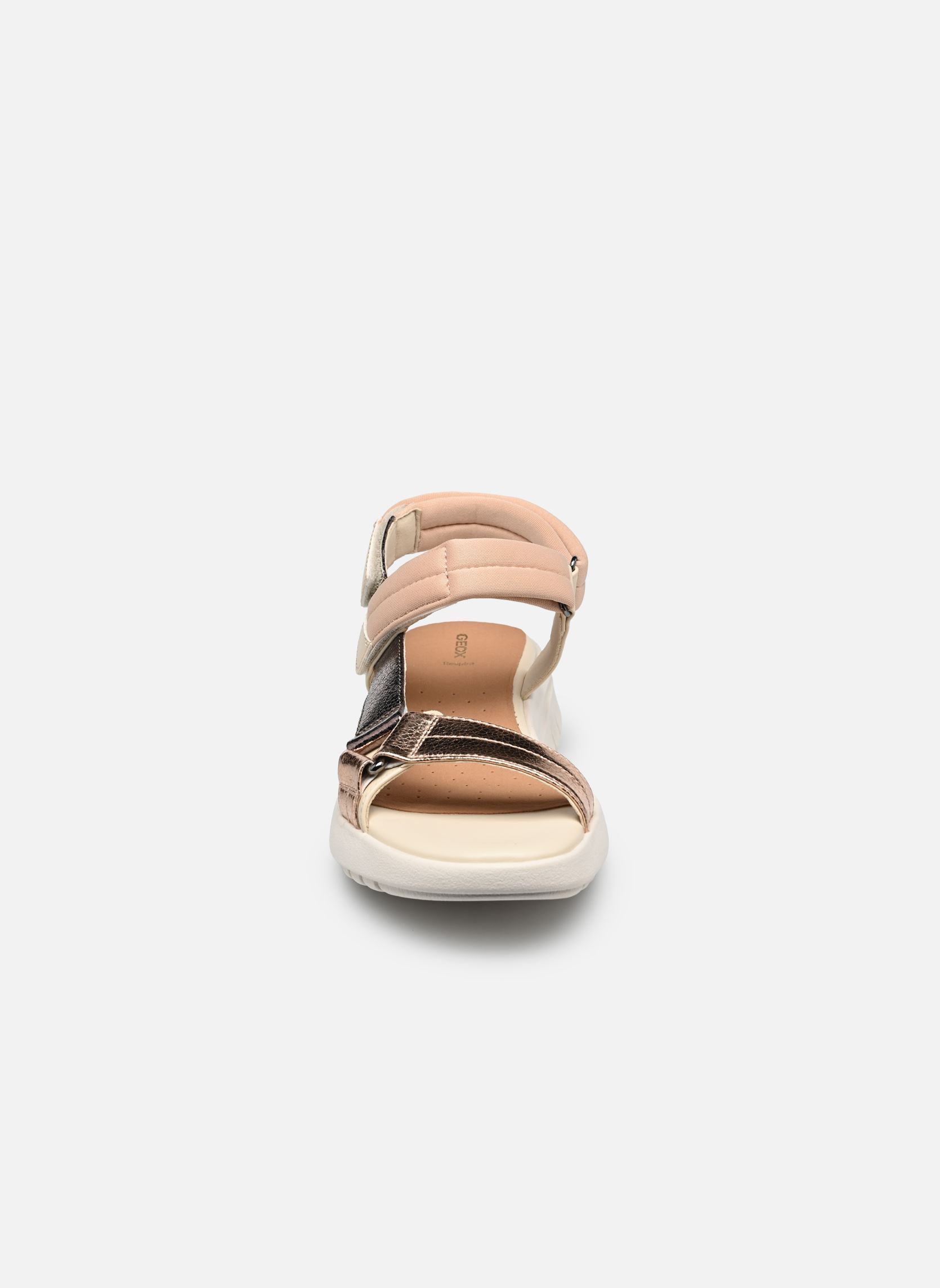 Sandales compensées et plateformes D FLEXTRIDE S D femme blanc Geox Sandales compensées et plateformes D FLEXTRIDE S D femme blanc PAPYRUS/DK BEIGE