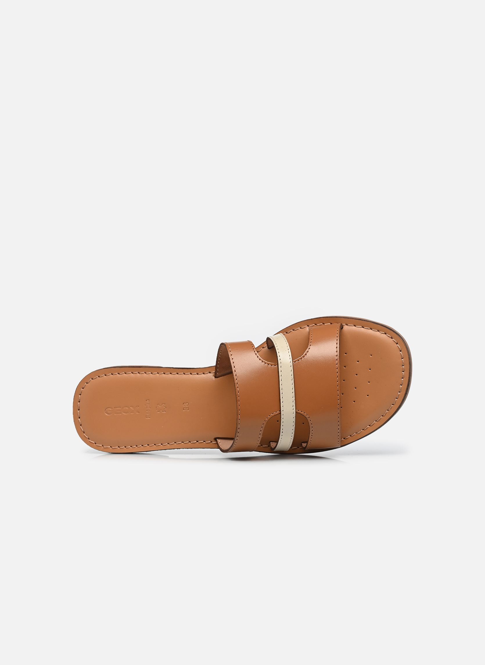 Mules D MADDALUSIAC P femme marron Geox Mules D MADDALUSIAC P femme marron CAMEL/PAPYRUS