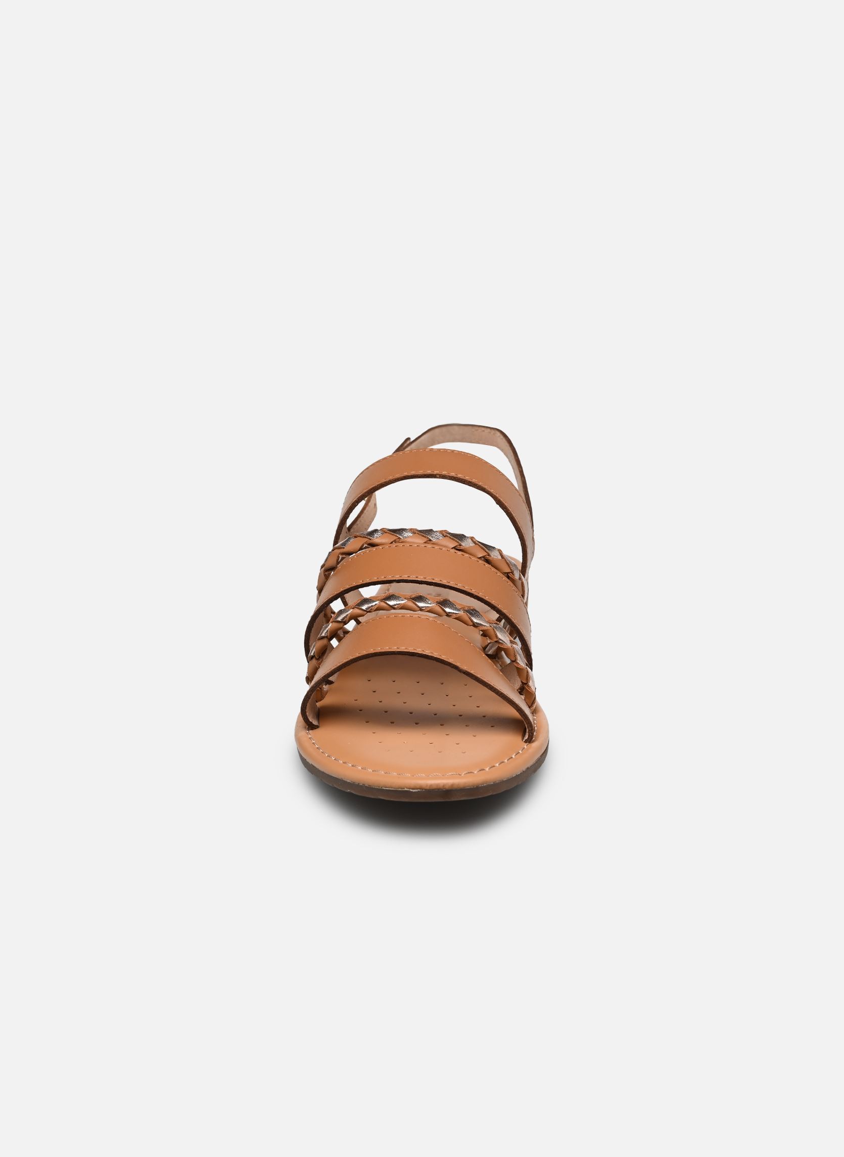 Flache Sandalen D SOZY S C damen braun Geox Flache Sandalen D SOZY S C damen braun CAMEL/LT GOLD