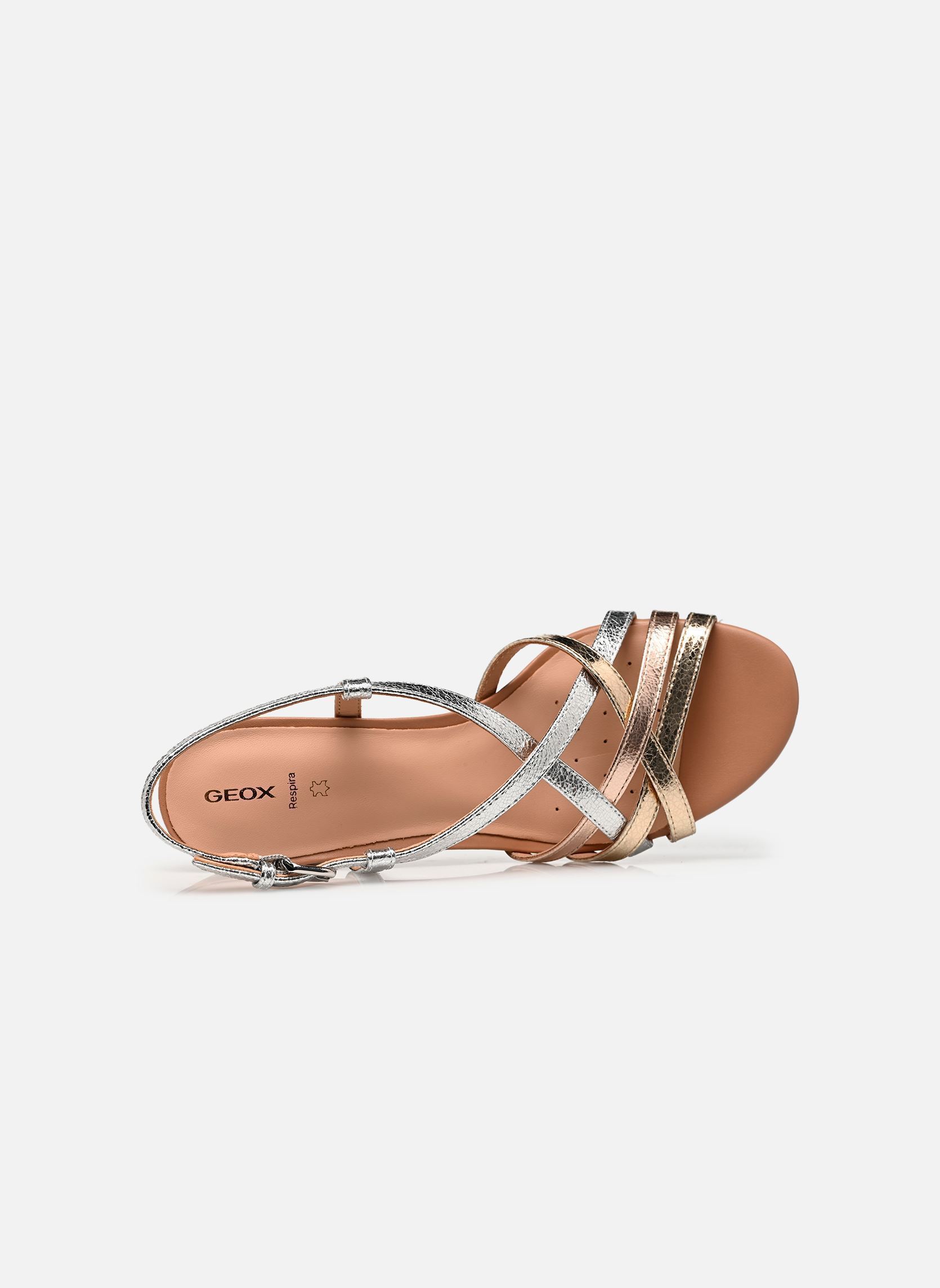 Sandalen D VIRNILISA 65 S B damen silber Geox Sandalen D VIRNILISA 65 S B damen silber SILVER/LT GOLD