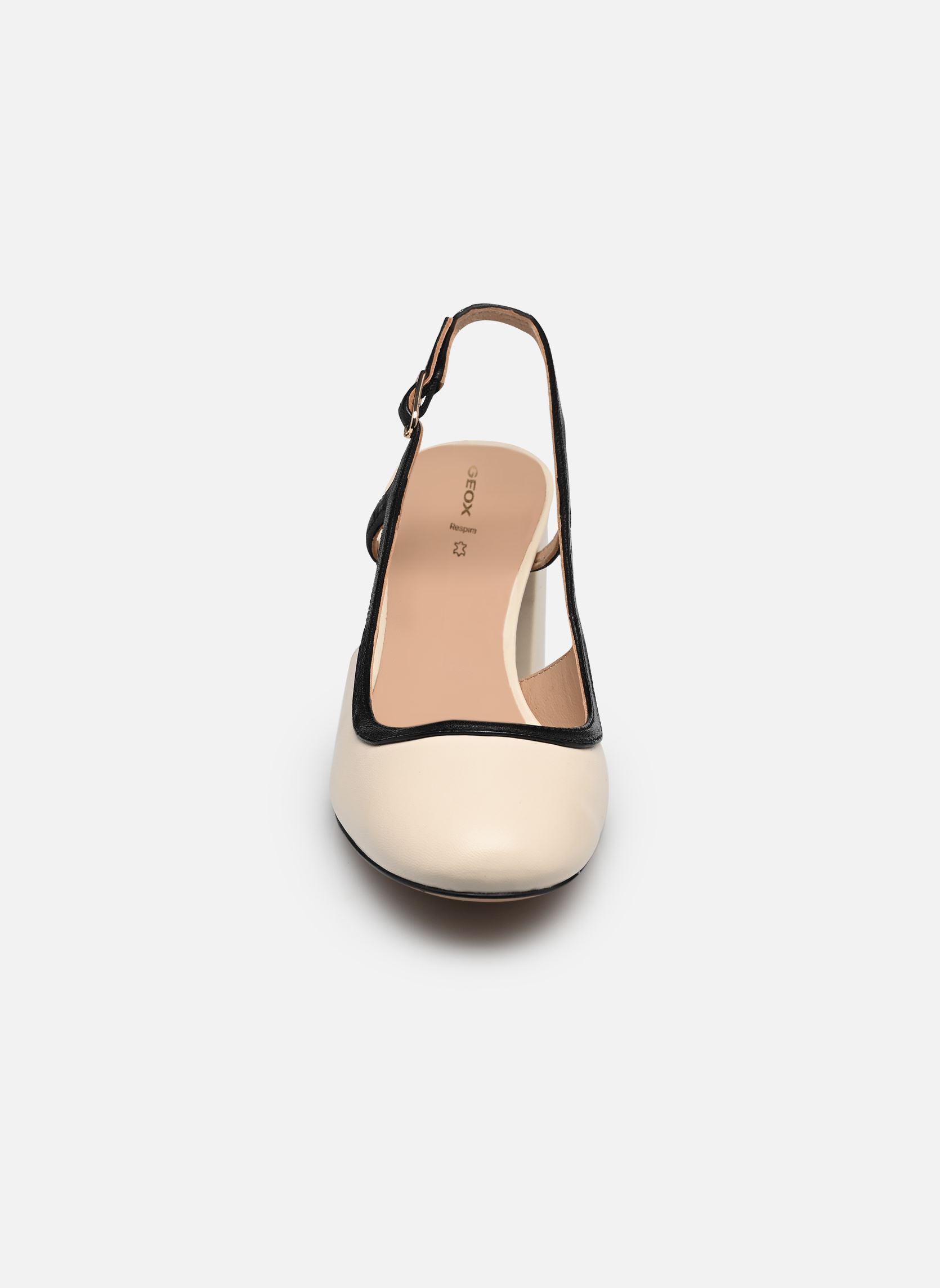 Slingback pumps D VIRNILISA 65 A dames wit Geox Slingback pumps D VIRNILISA 65 A dames wit PAPYRUS/BLACK