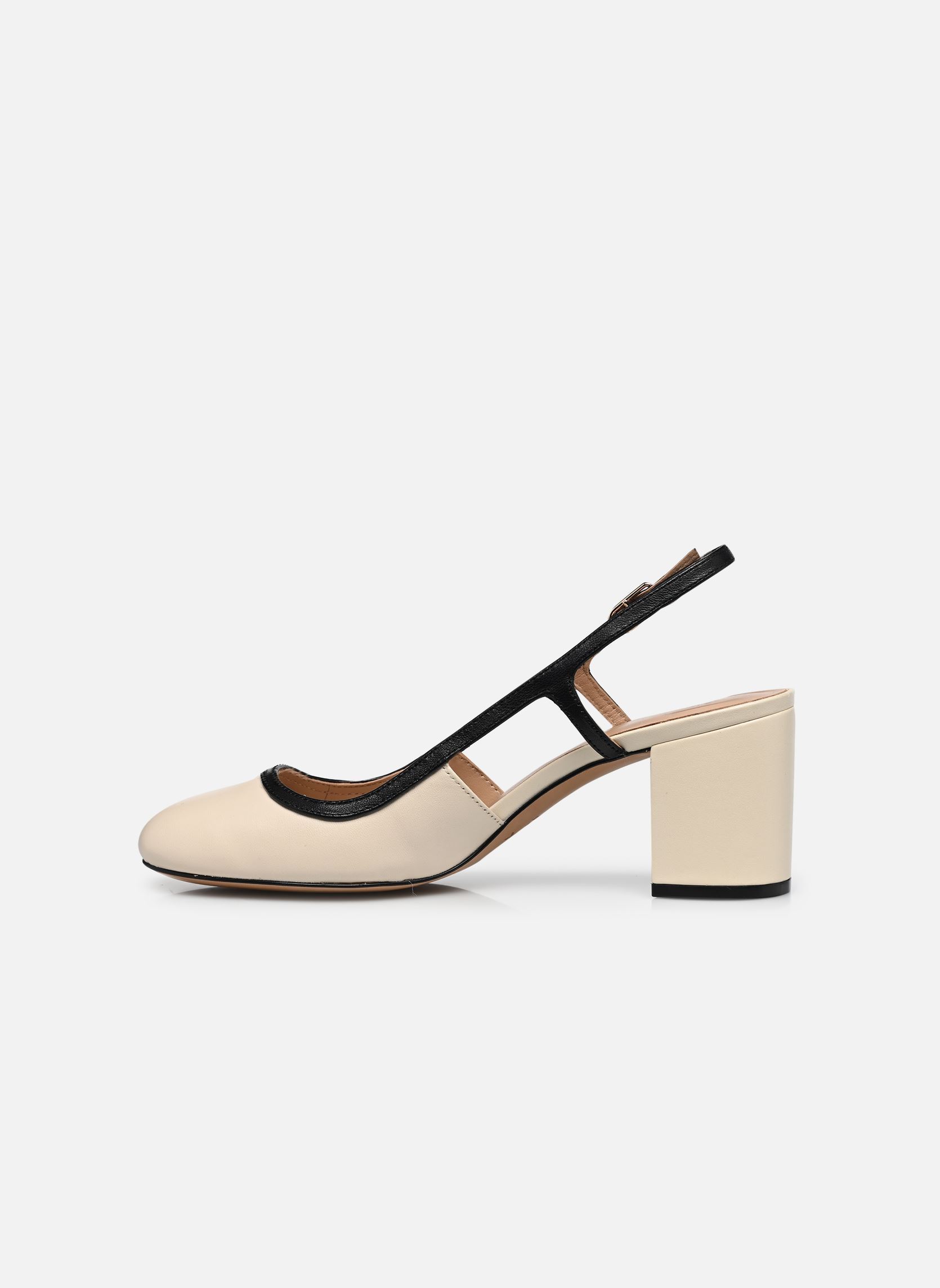 Slingback pumps D VIRNILISA 65 A dames wit Geox Slingback pumps D VIRNILISA 65 A dames wit PAPYRUS/BLACK