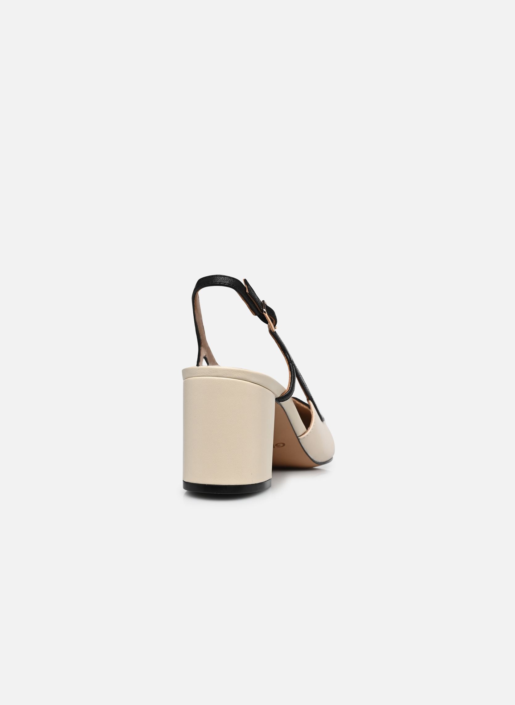 Slingback pumps D VIRNILISA 65 A dames wit Geox Slingback pumps D VIRNILISA 65 A dames wit PAPYRUS/BLACK