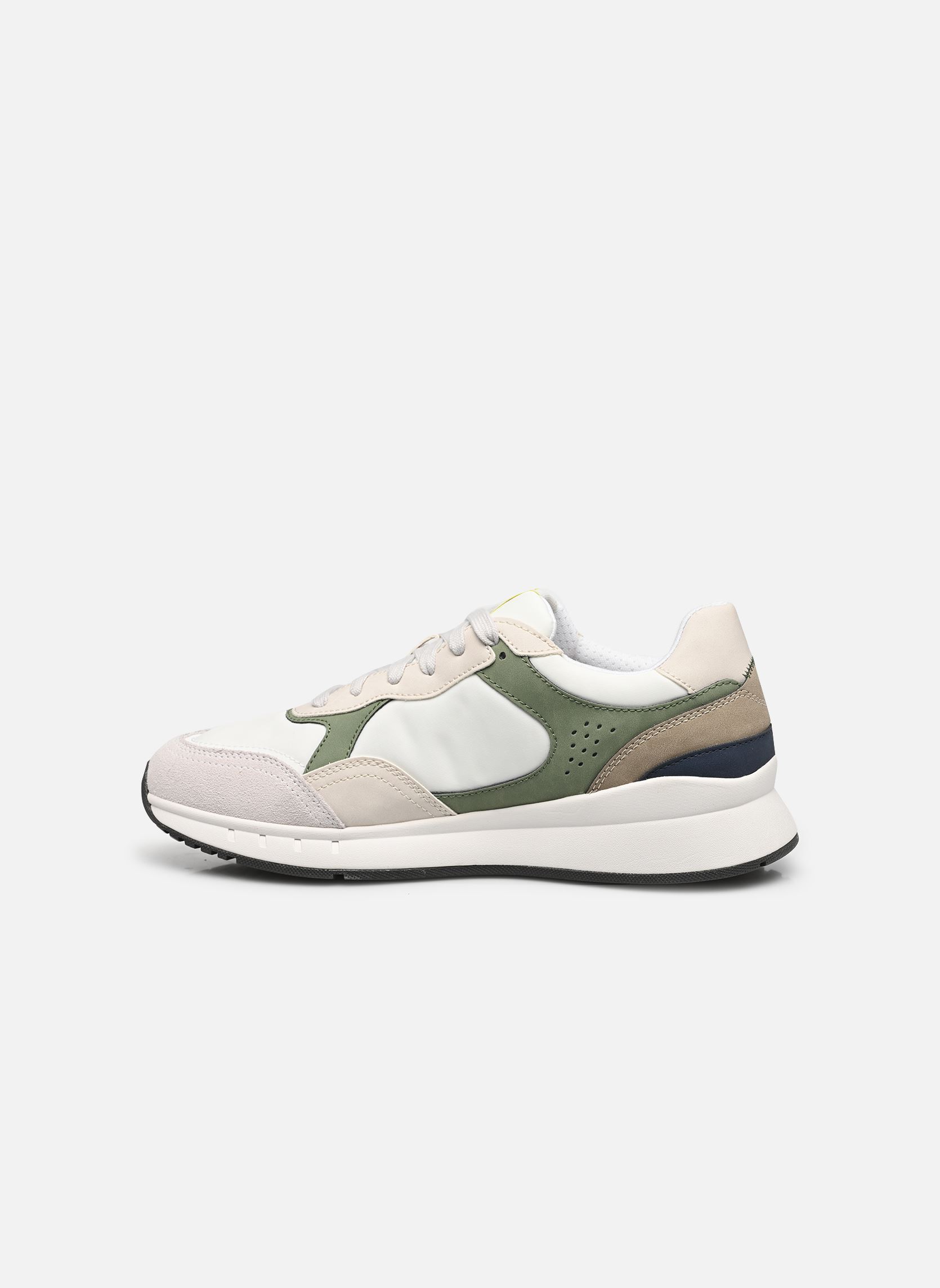 Baskets U BRANTHON B homme blanc Geox Baskets U BRANTHON B homme blanc WHITE/OLIVE