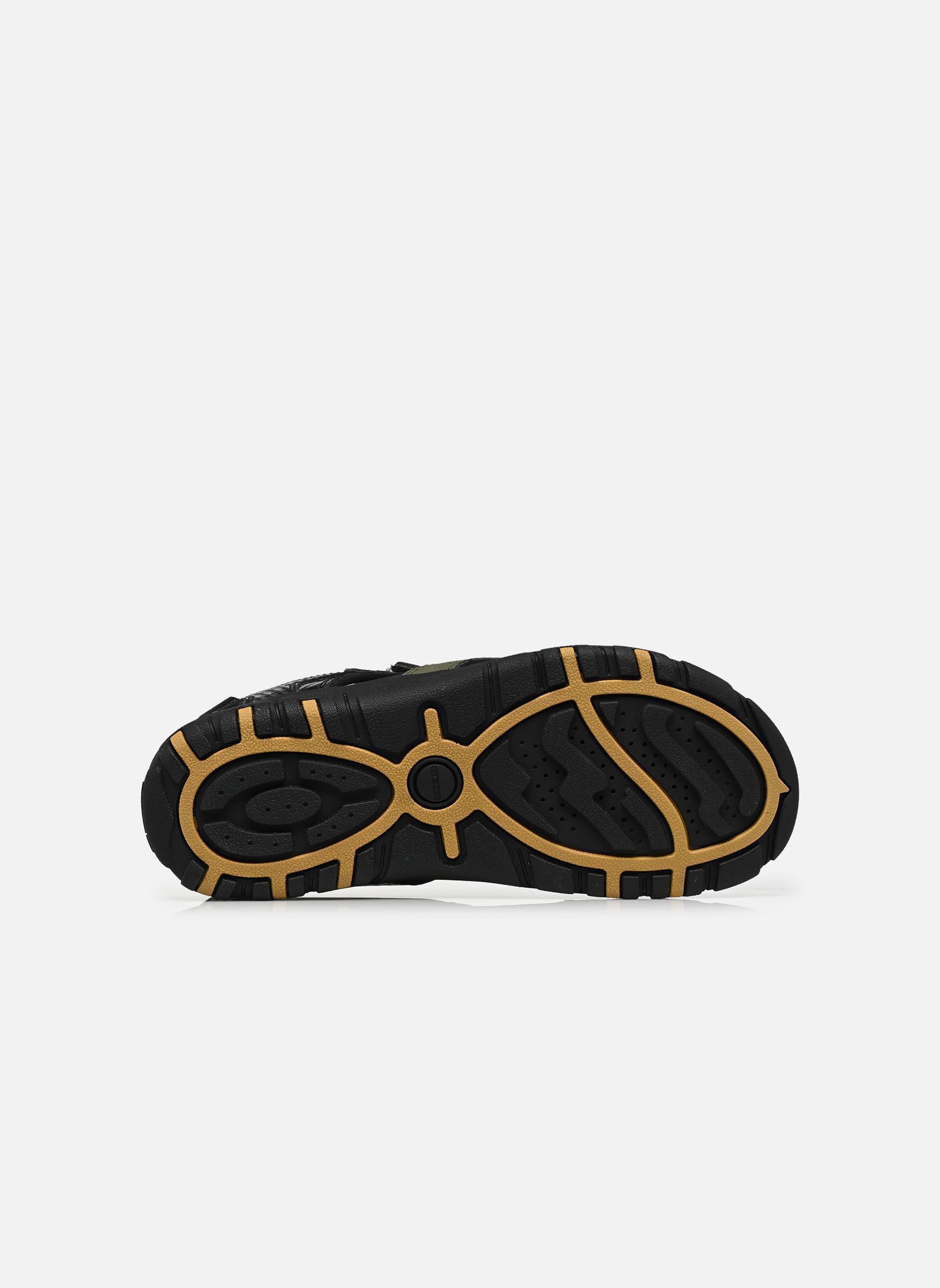 Sandalen und Pantoletten UOMO SANDAL STRADA D herren grün Geox Sandalen und Pantoletten UOMO SANDAL STRADA D herren grün MUSK/BLACK
