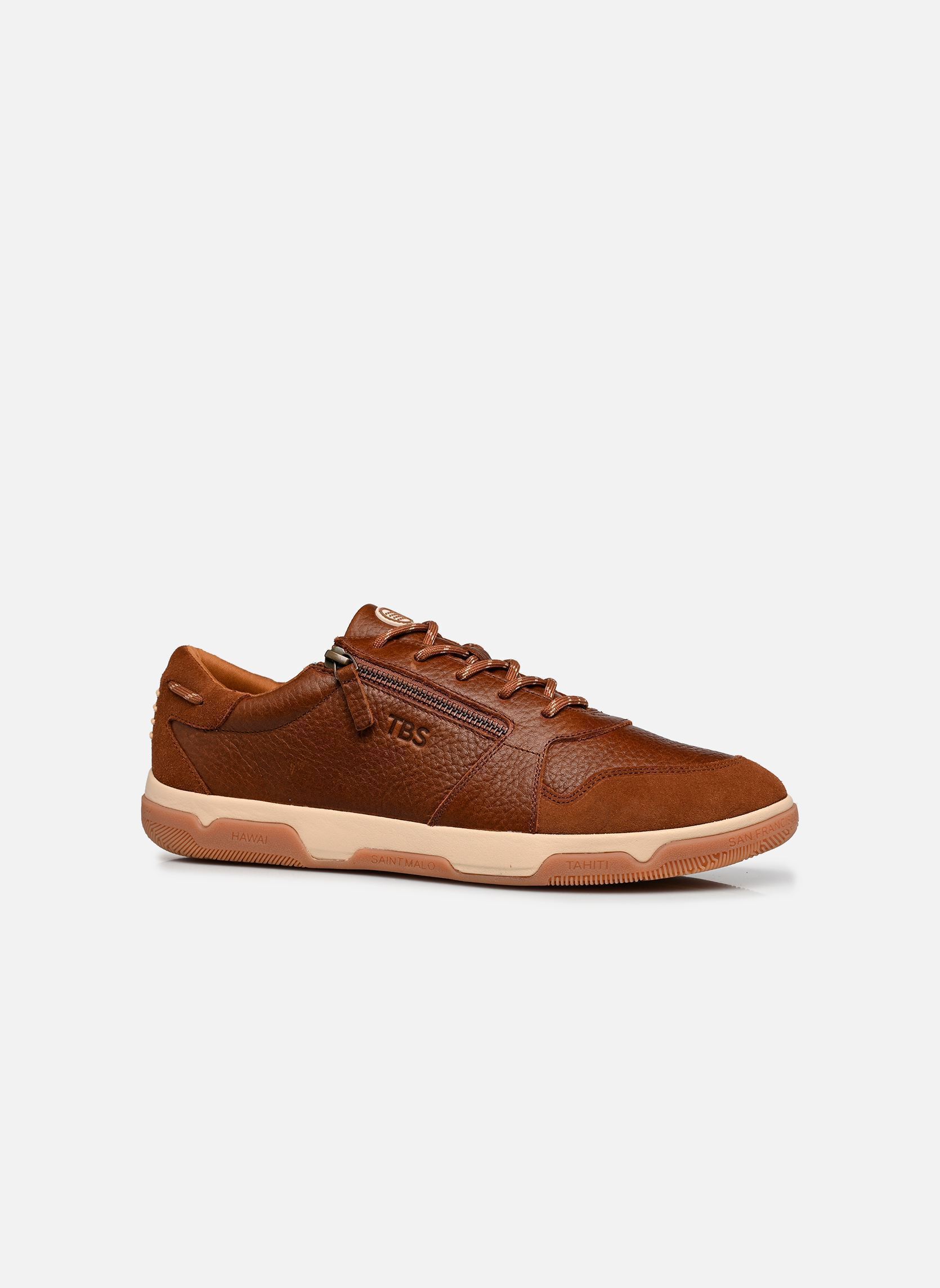 Niedrige Sneaker GEDEZIP herren braun TBS Niedrige Sneaker GEDEZIP herren braun TABAC