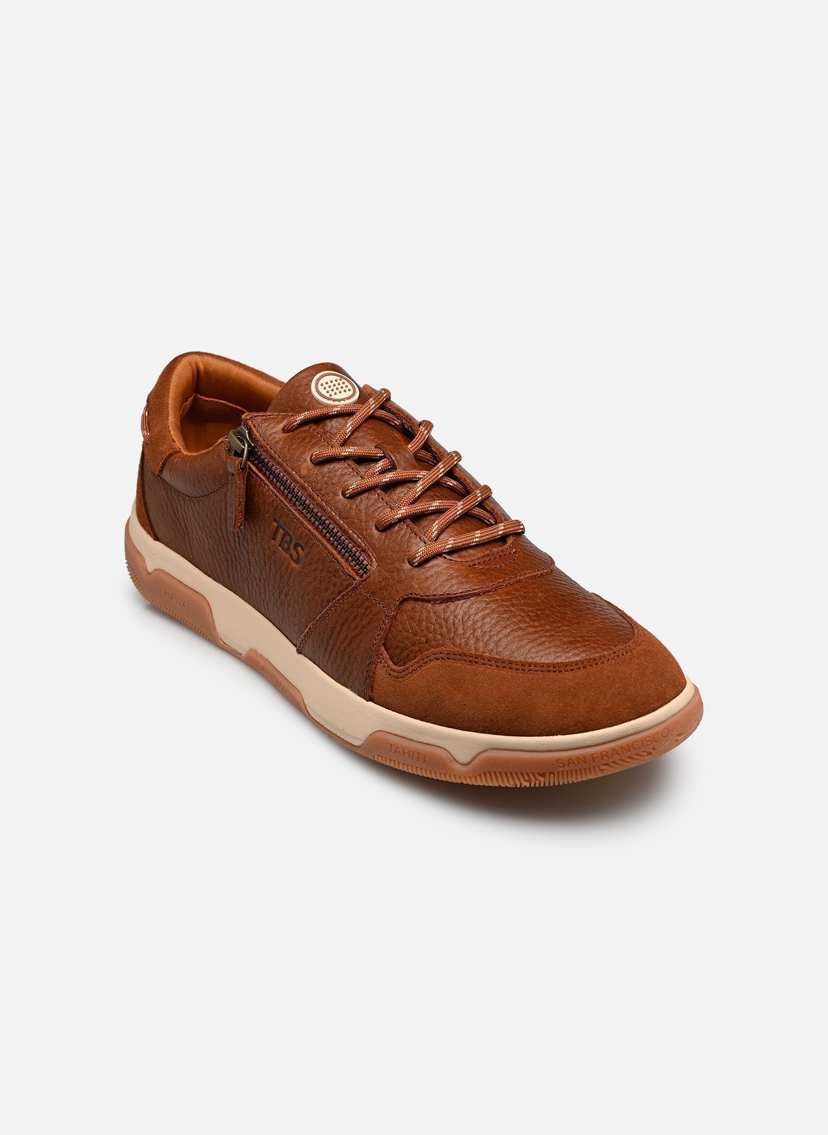 Niedrige Sneaker GEDEZIP herren braun TBS Niedrige Sneaker GEDEZIP herren braun TABAC