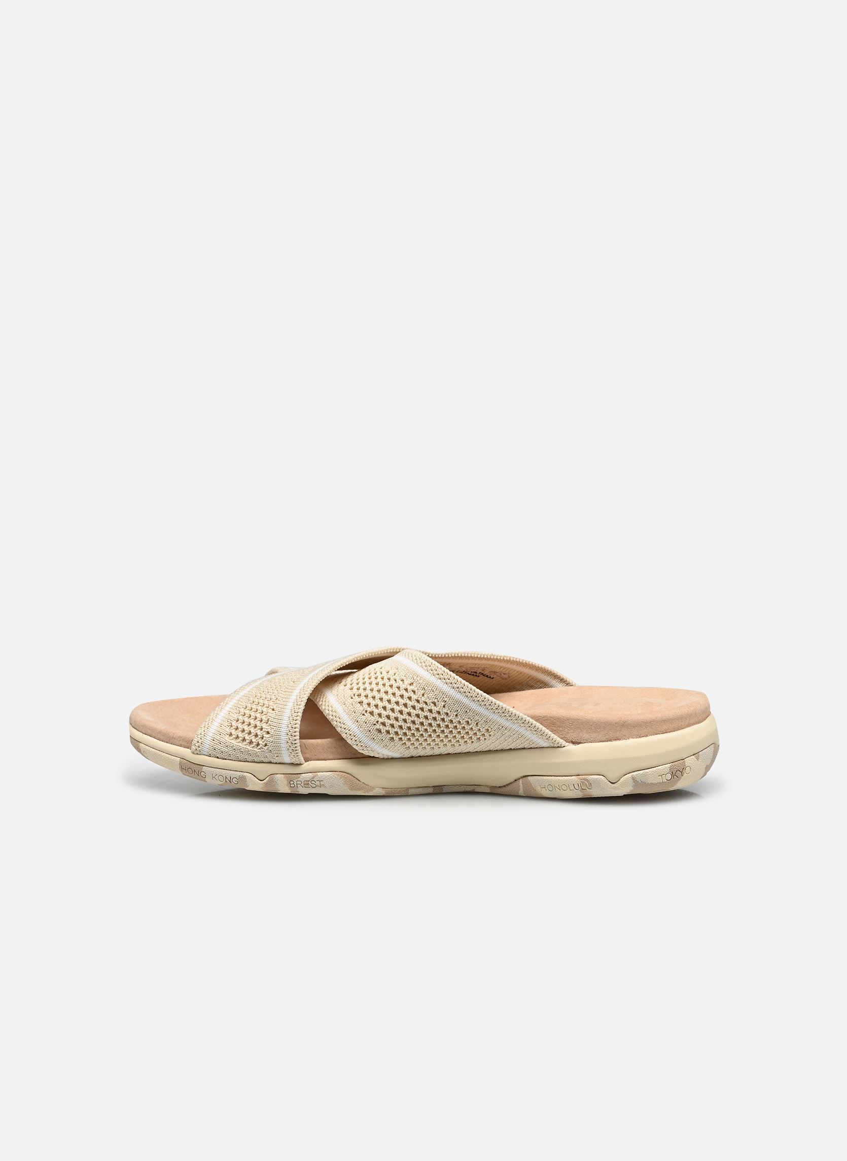 Mules CARLETI femme beige TBS Mules CARLETI femme beige ECRU CAMO