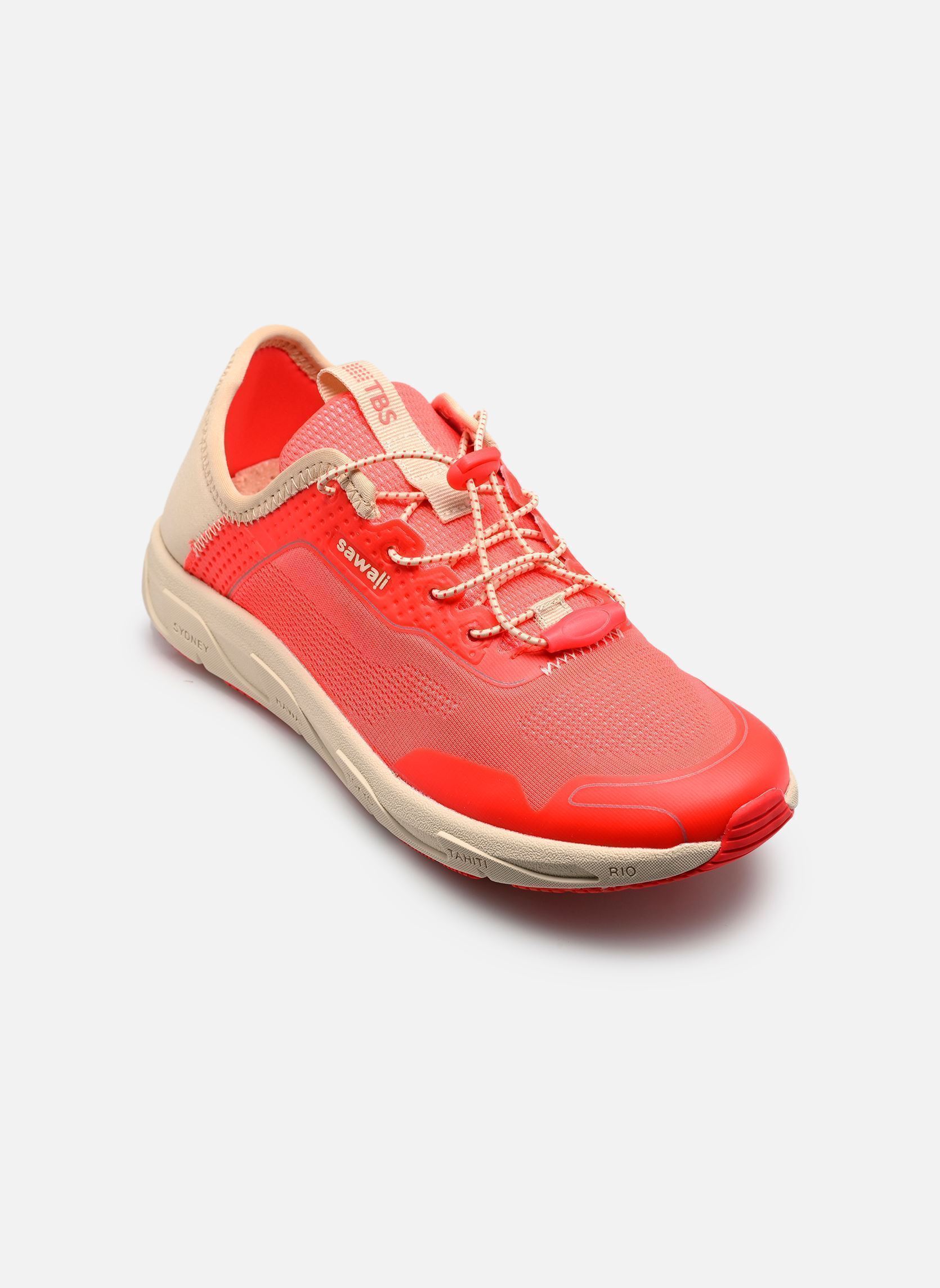 Baskets basses JAZLIFE femme orange TBS Baskets basses JAZLIFE femme orange CORAIL + CREME