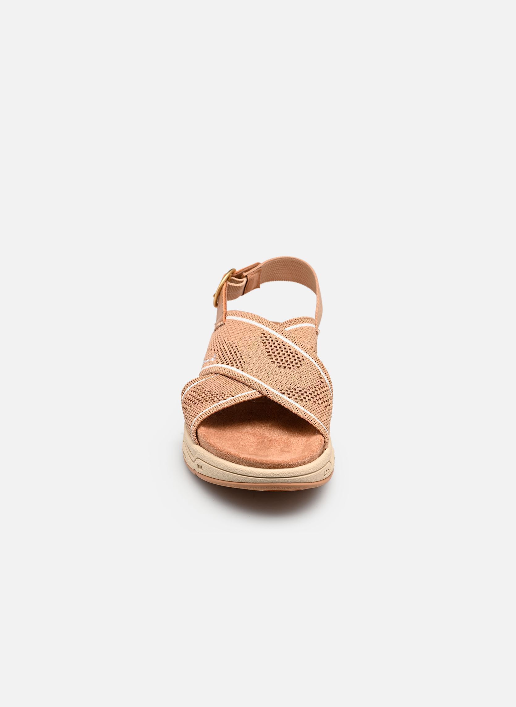 Sandalen met sleehak en plateau LAIHONA dames bruin TBS Sandalen met sleehak en plateau LAIHONA dames bruin CAPPUCINO