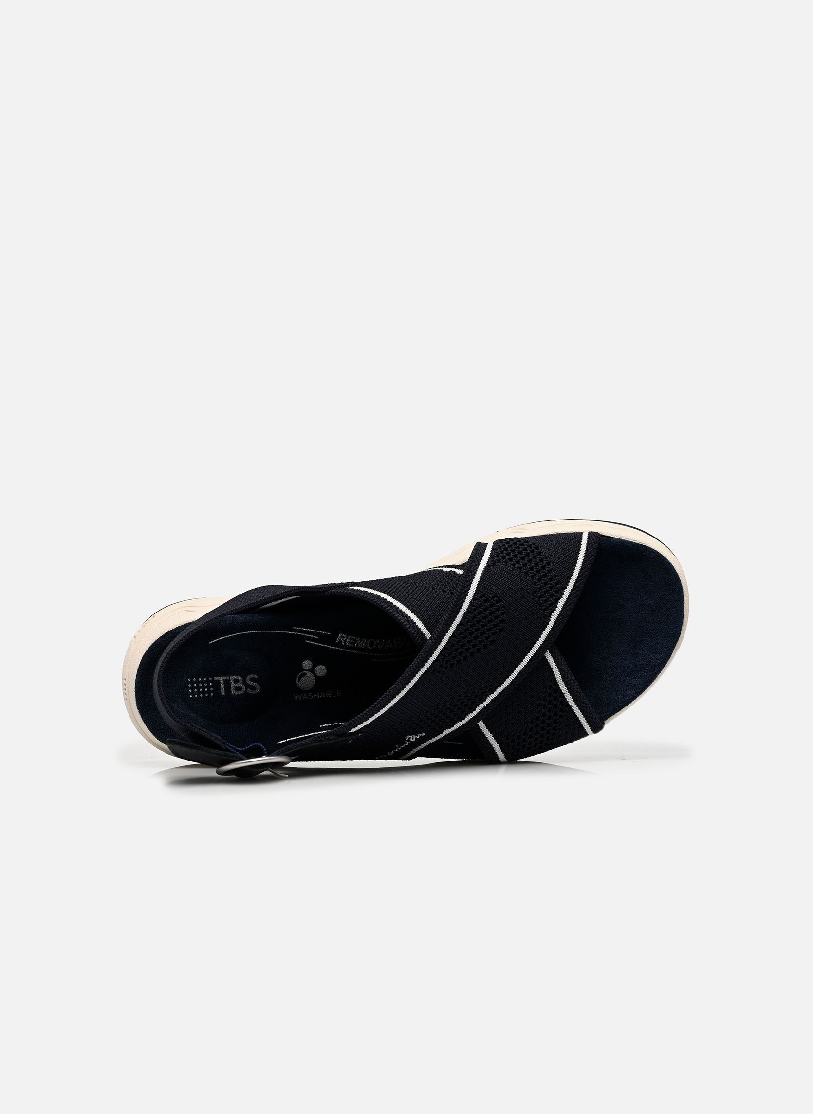 Sandales compensées et plateformes LAIHONA femme bleu TBS Sandales compensées et plateformes LAIHONA femme bleu BALTIC FONCE
