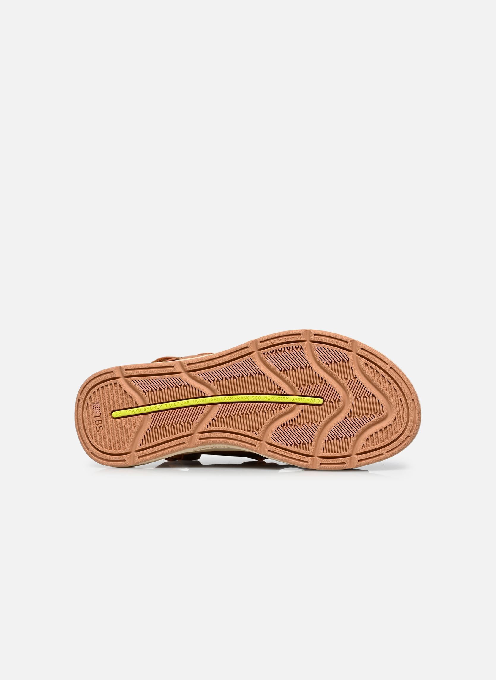 Sandales compensées et plateformes LOUISIE femme marron TBS Sandales compensées et plateformes LOUISIE femme marron CAPPUCINO