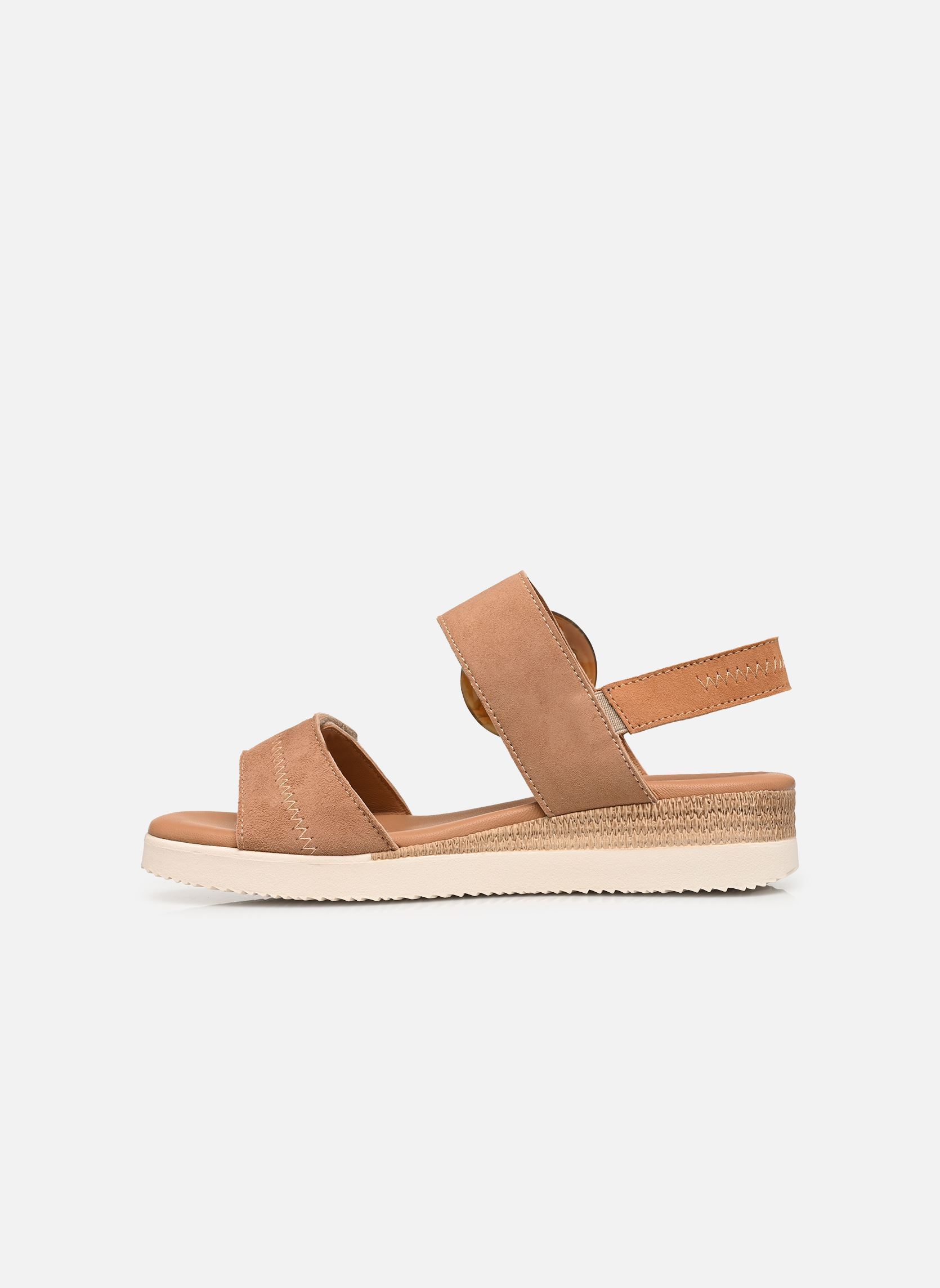 Sandales compensées et plateformes PRALINE femme marron TBS Sandales compensées et plateformes PRALINE femme marron NOISETTE