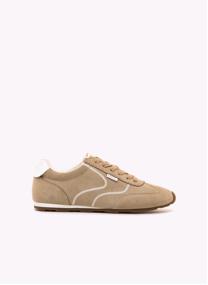 Baskets basses Sneakers Femme MTNG JANET beige femme vert