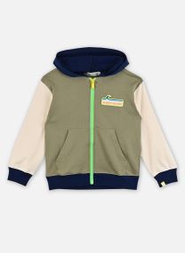 Sweaters met rits U21685 jongens groen