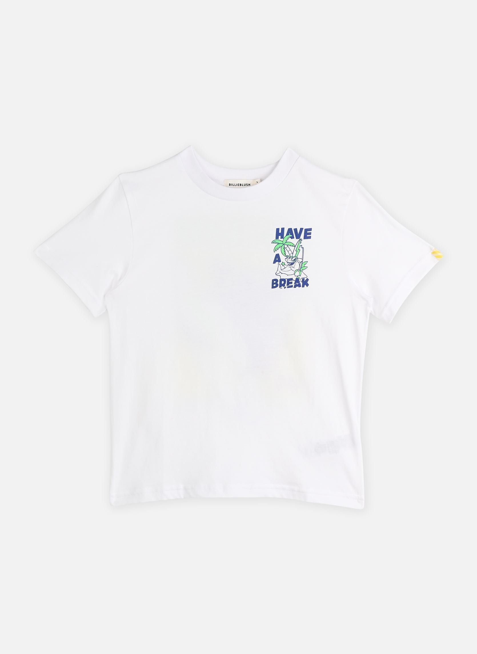 Tee-shirts manches courtes U21705 garçon blanc Billieblush Tee-shirts manches courtes U21705 garçon blanc BLANC