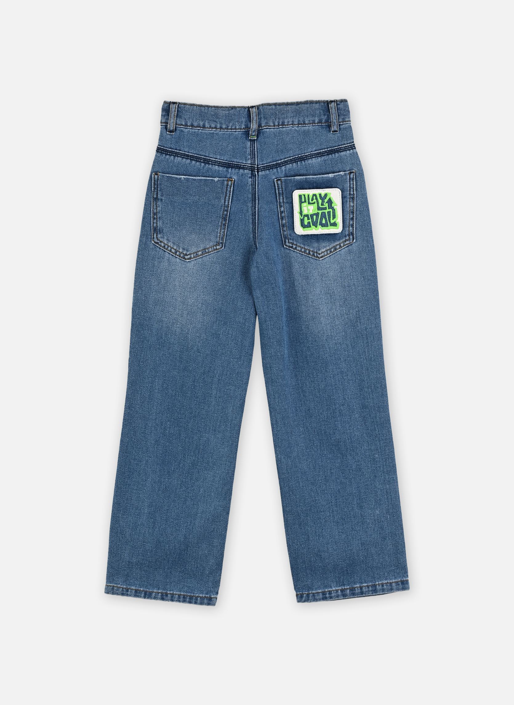Rechte jeans U21712 jongens blauw Billieblush Rechte jeans U21712 jongens blauw DOUBLE STONE+BLEACH