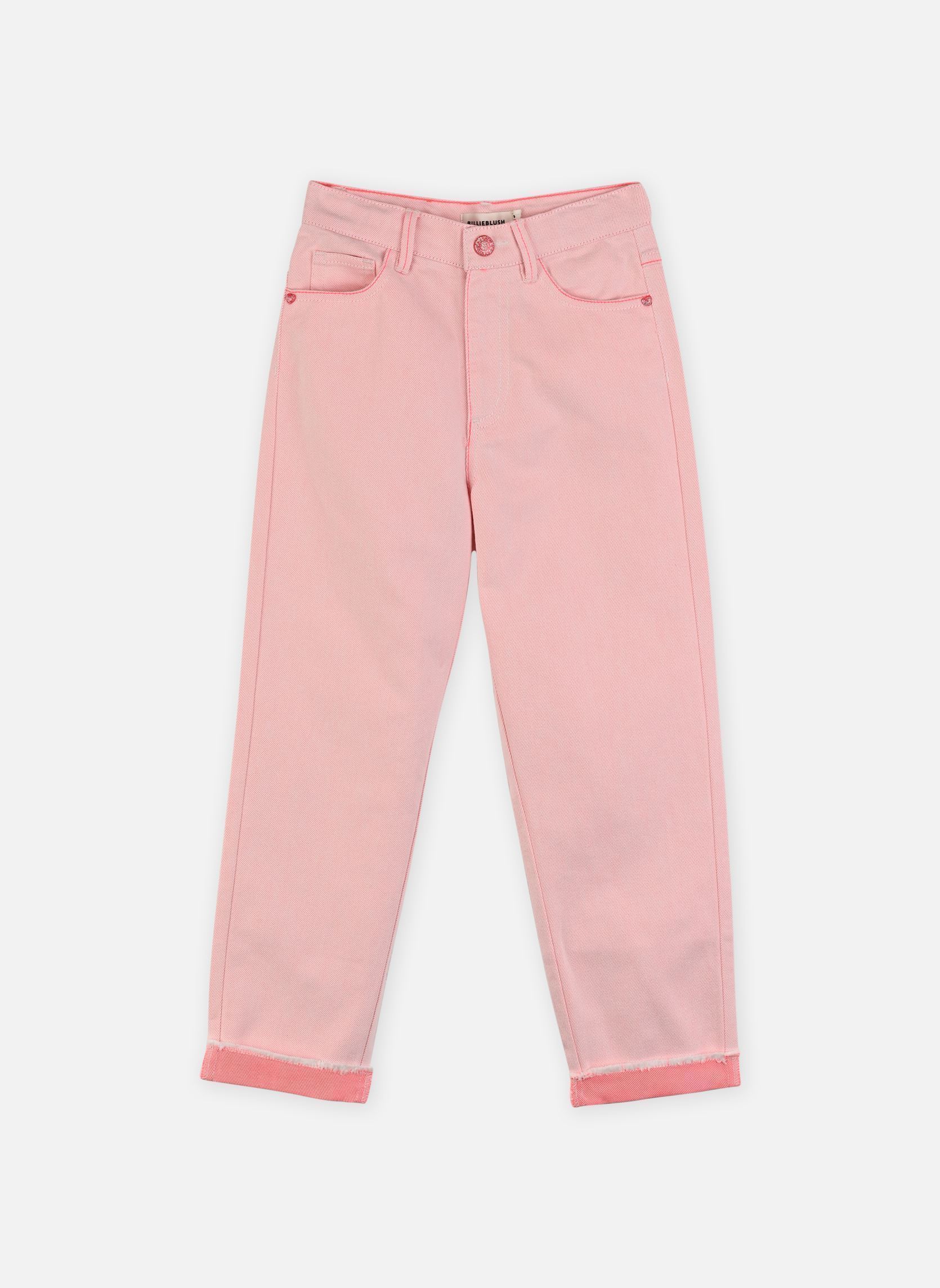 Pantalons U21846 fille rose Billieblush Pantalons U21846 fille rose ROSE ECRU