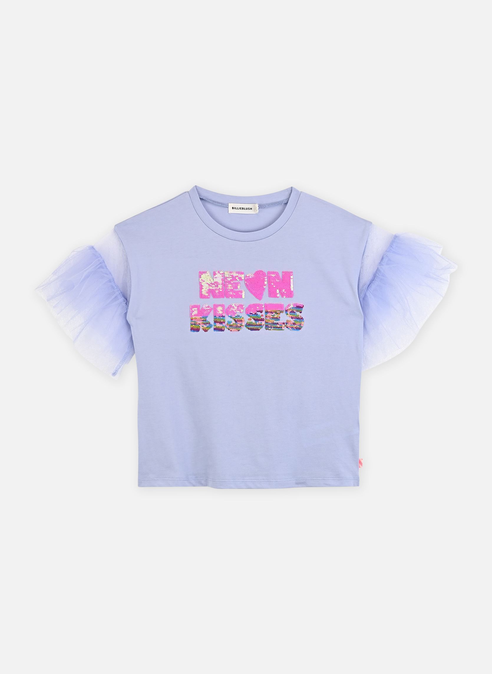 Kurzarm-T-Shirts U21929 mädchen blau Billieblush Kurzarm-T-Shirts U21929 mädchen blau ANGEL BLUE