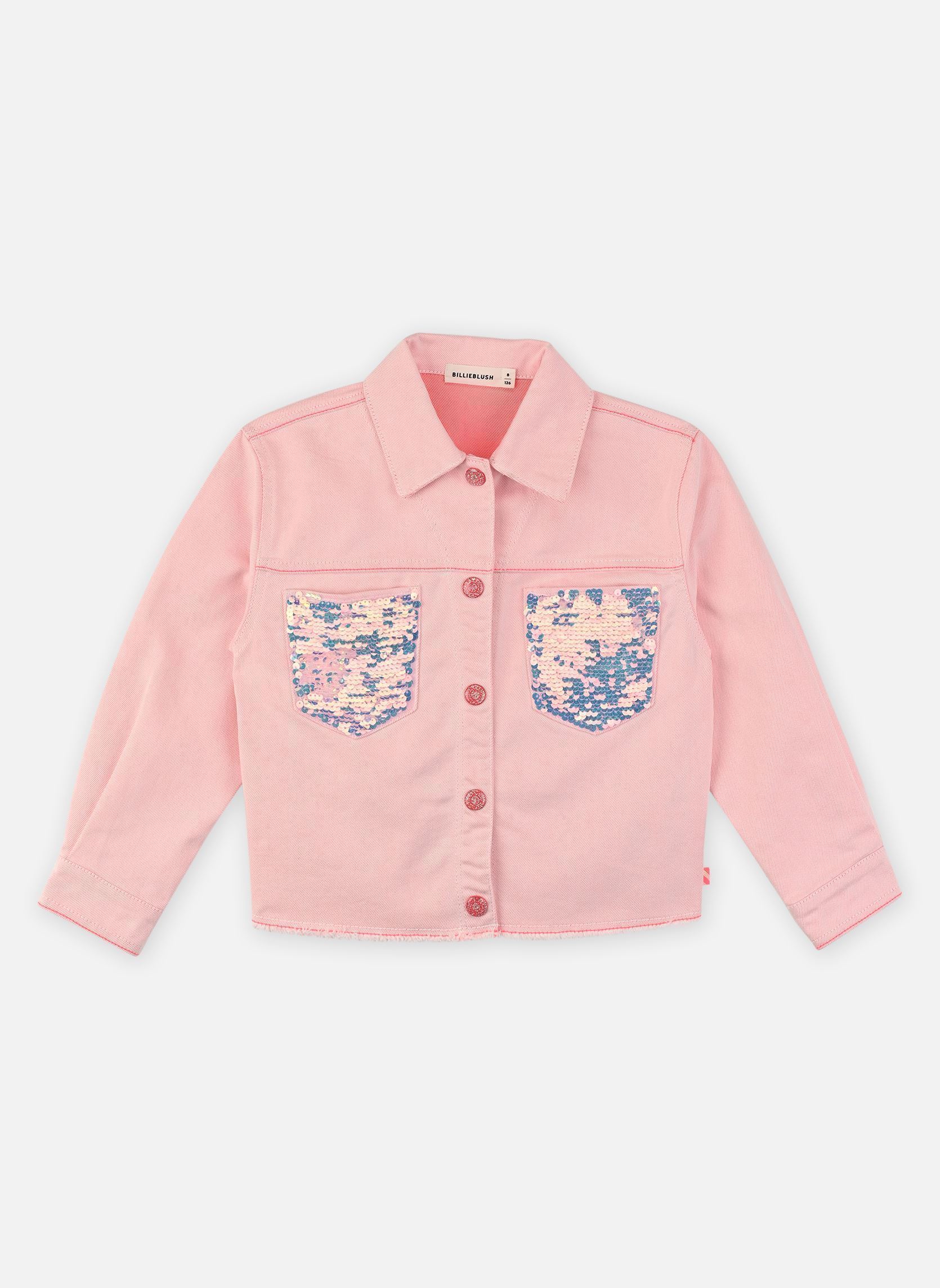 Vestes U22156 fille rose Billieblush Vestes U22156 fille rose ROSE ECRU