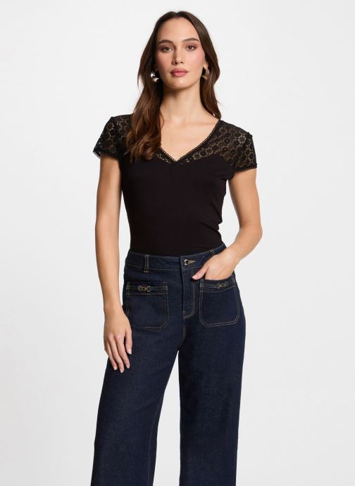 Morgan Tee-shirts 251-DFLO femme noir