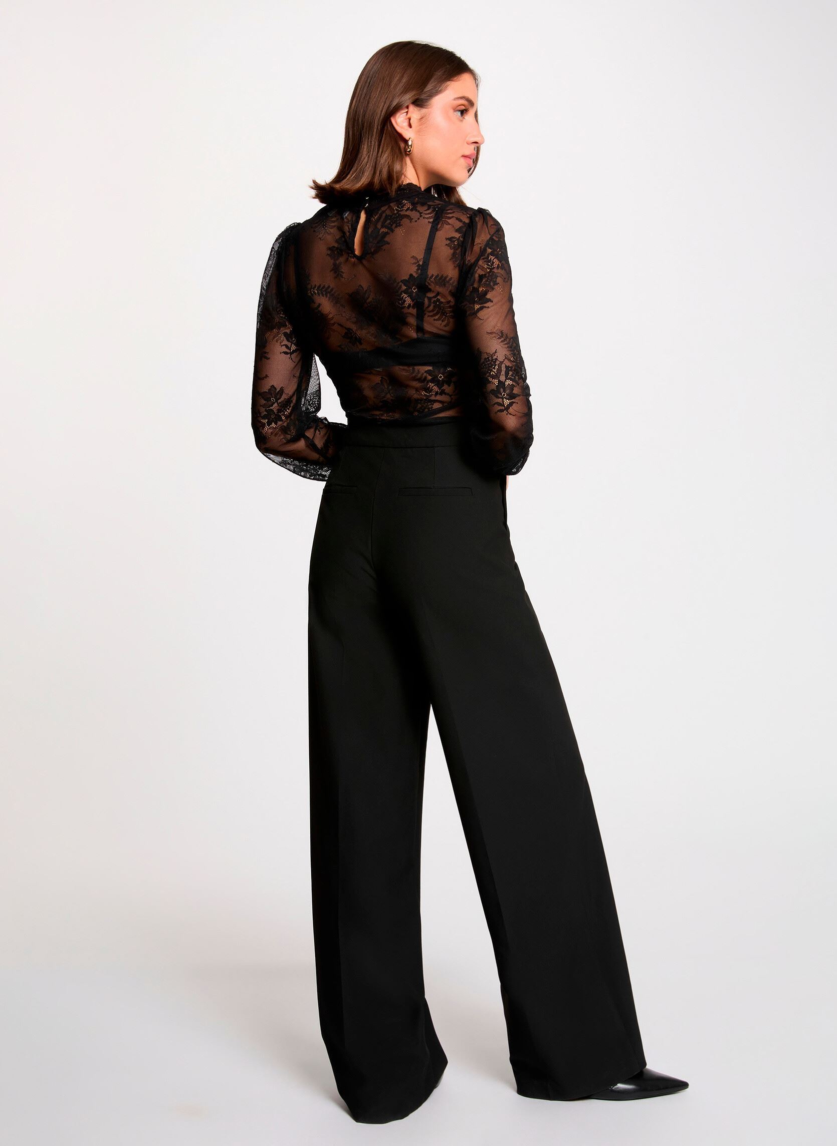 Blouses met lange mouwen 261-TMACHA dames zwart Morgan Blouses met lange mouwen 261-TMACHA dames zwart NOIR M
