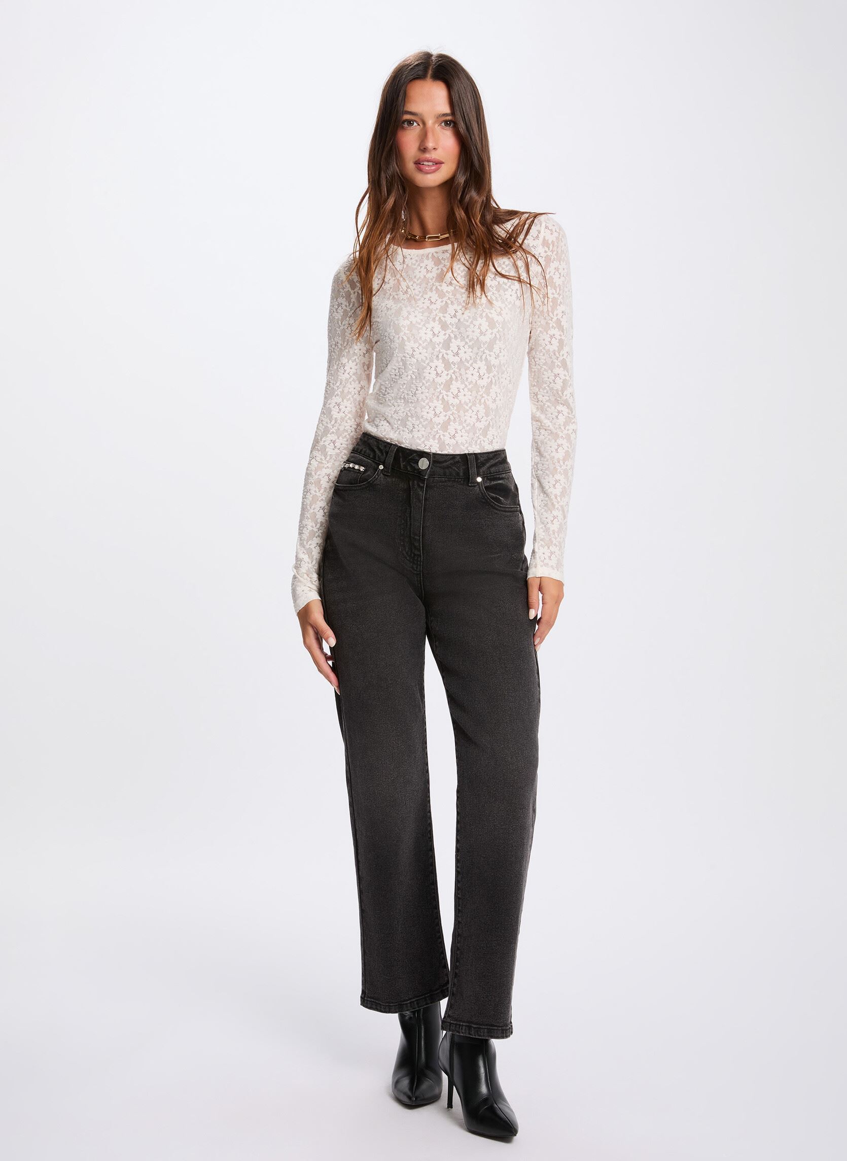 Tee-shirts manches longues 261-THAKO femme blanc Morgan Tee-shirts manches longues 261-THAKO femme blanc IVOIRE M