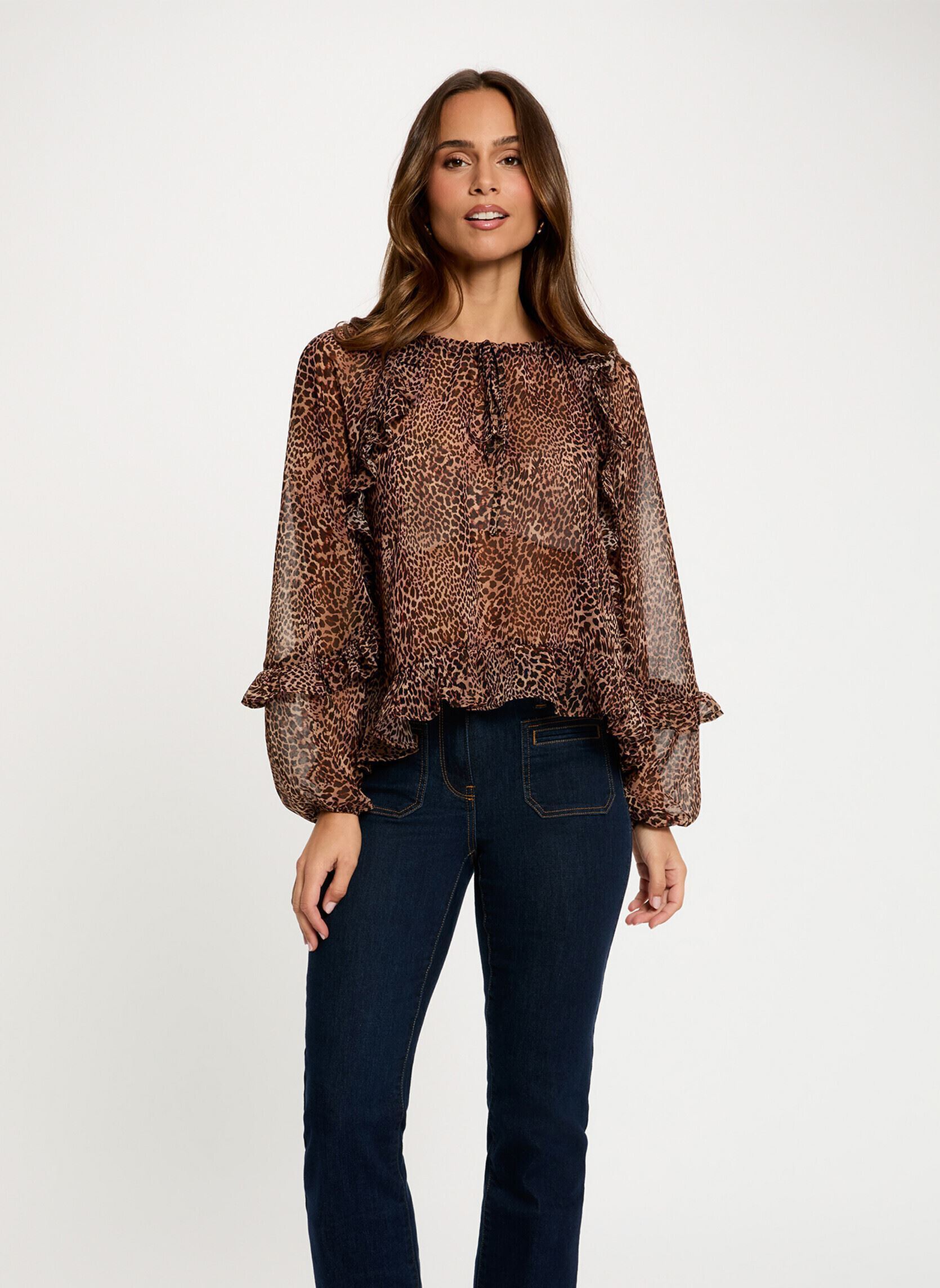 Blouse ajustée col v femme - vue 2