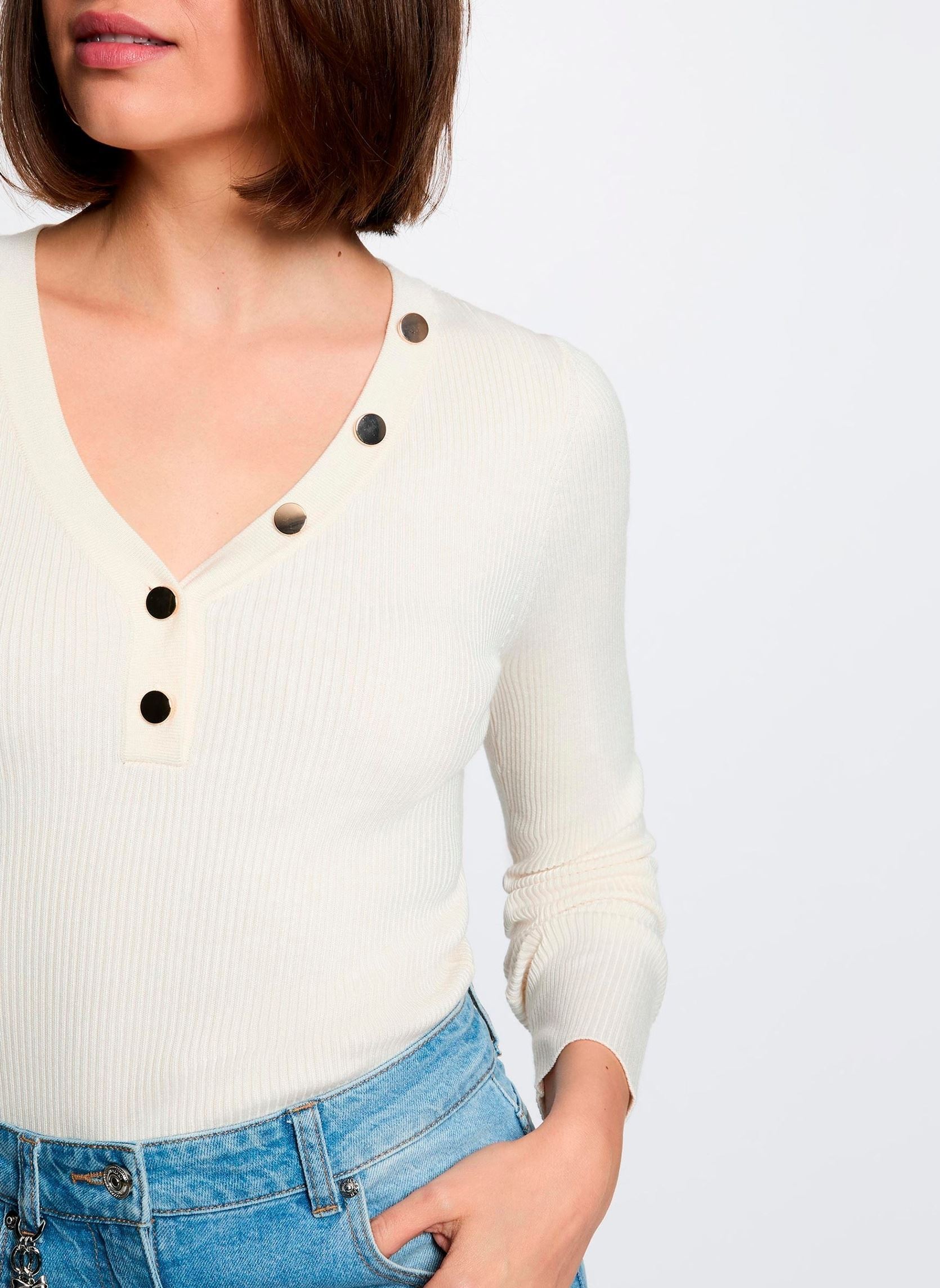 Pullover 261-MBANBIN damen weiß Morgan Pullover 261-MBANBIN damen weiß IVOIRE M