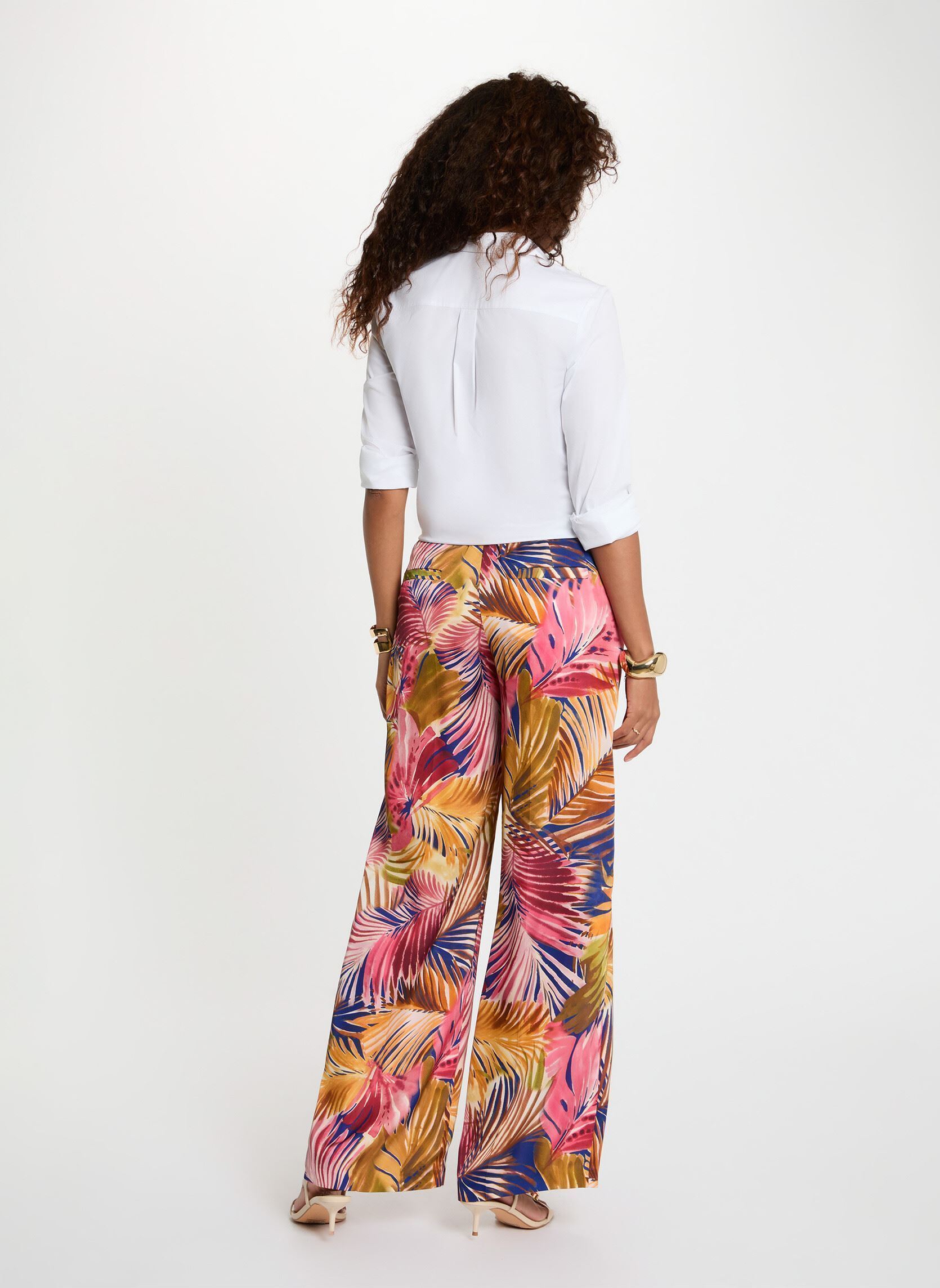 Pantalons larges 261-PCHAU.F femme multicolore Morgan Pantalons larges 261-PCHAU.F femme multicolore MULTICO