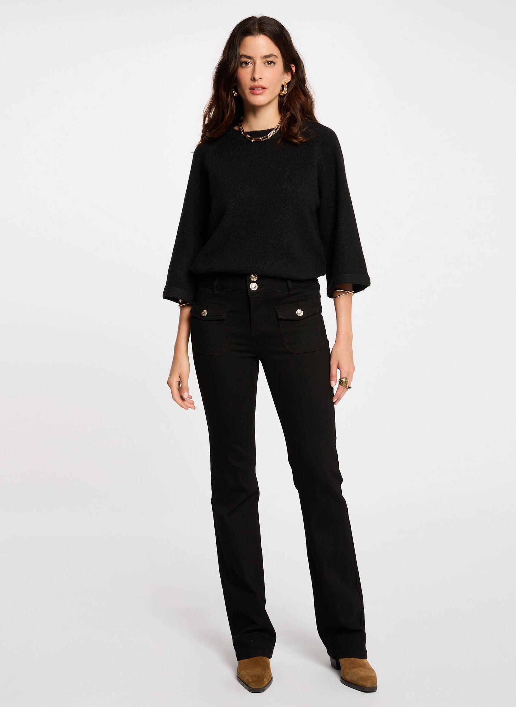 Jeans flare 241-POLEN femme noir Morgan Jeans flare 241-POLEN femme noir NOIR