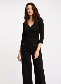 Langarm-T-Shirts 242-TIWI damen schwarz