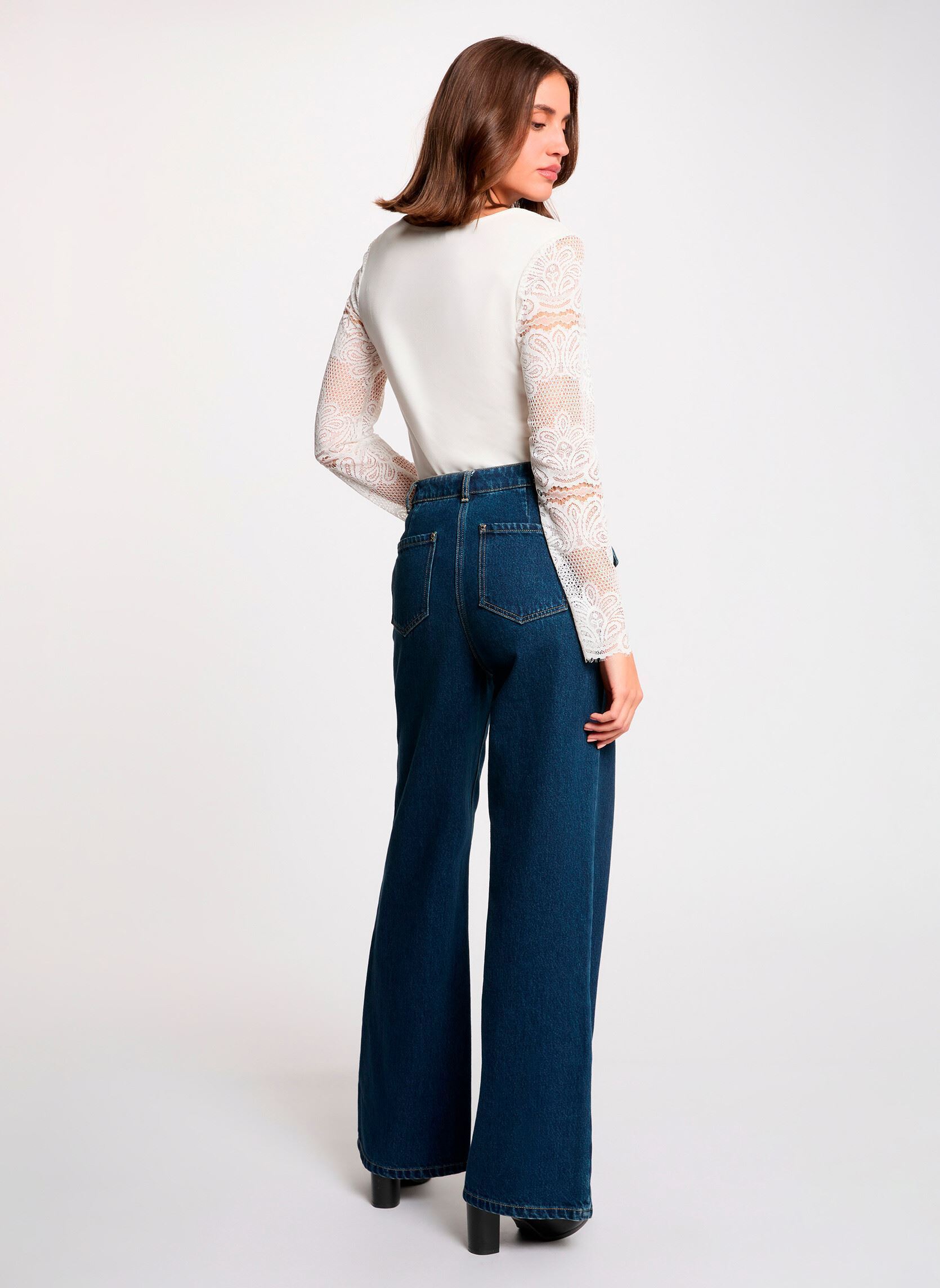 Langarm-T-Shirts 261-TCLARA damen weiß Morgan Langarm-T-Shirts 261-TCLARA damen weiß OFF WHITE M