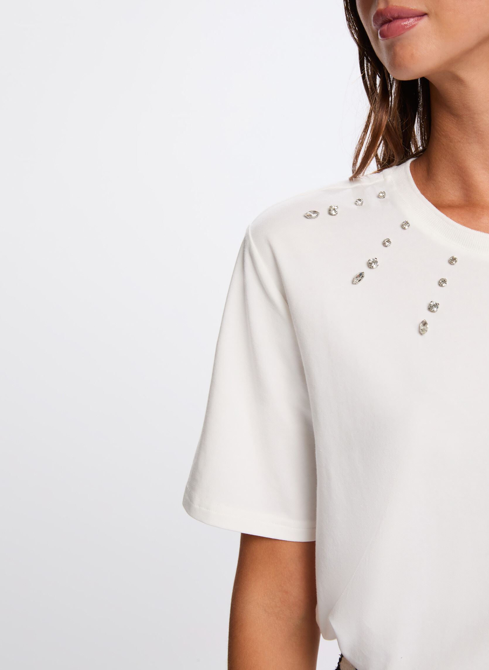 Tee-shirts manches courtes 261-DOURRA femme blanc Morgan Tee-shirts manches courtes 261-DOURRA femme blanc OFF WHITE M